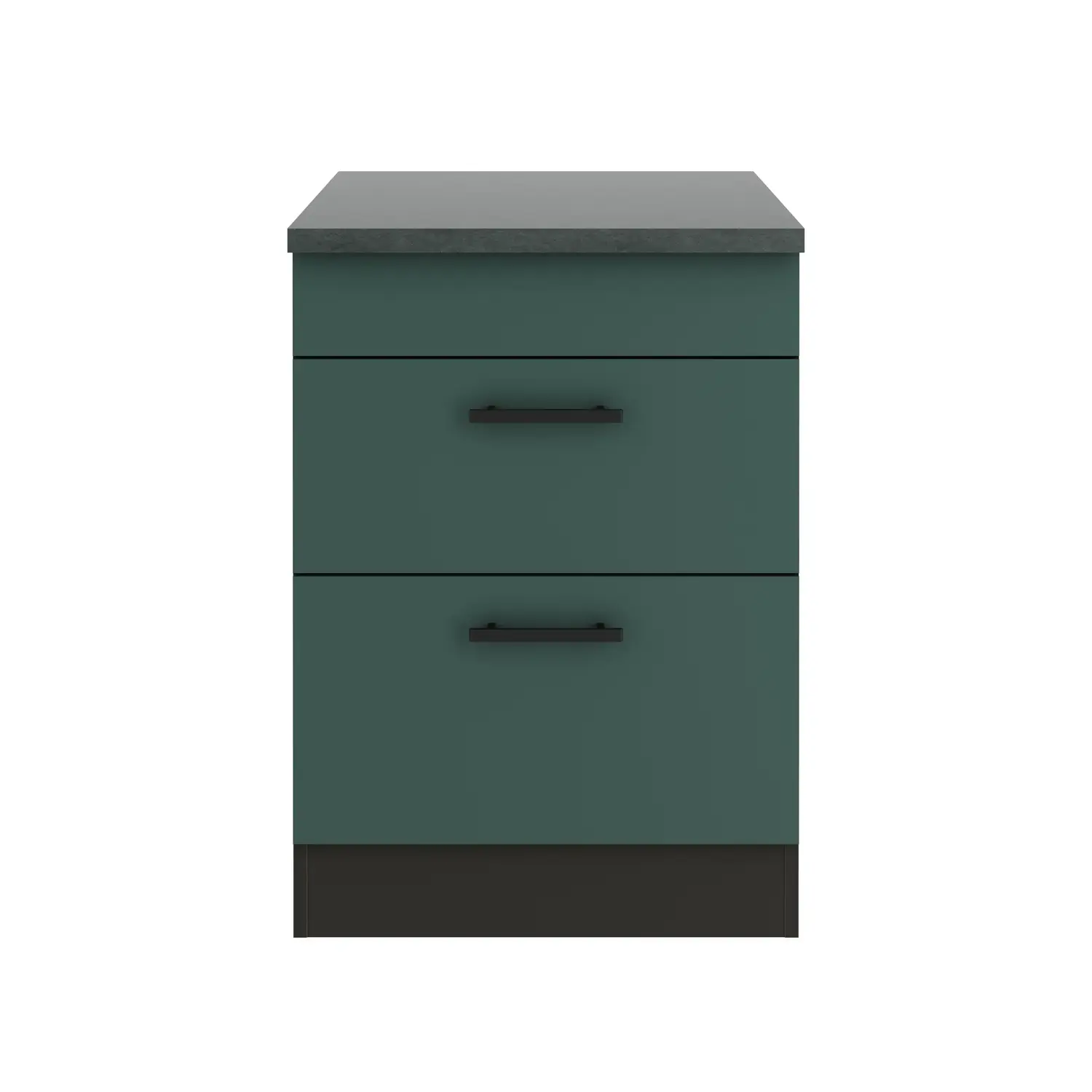 Unterschrank für Kochfeld OPTIFIT Verona 60 cm Steingrün