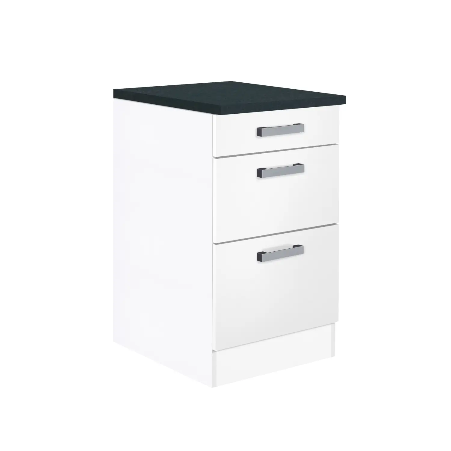 Unterschrank mit Auszügen OPTIFIT Salo 50 cm Weiß