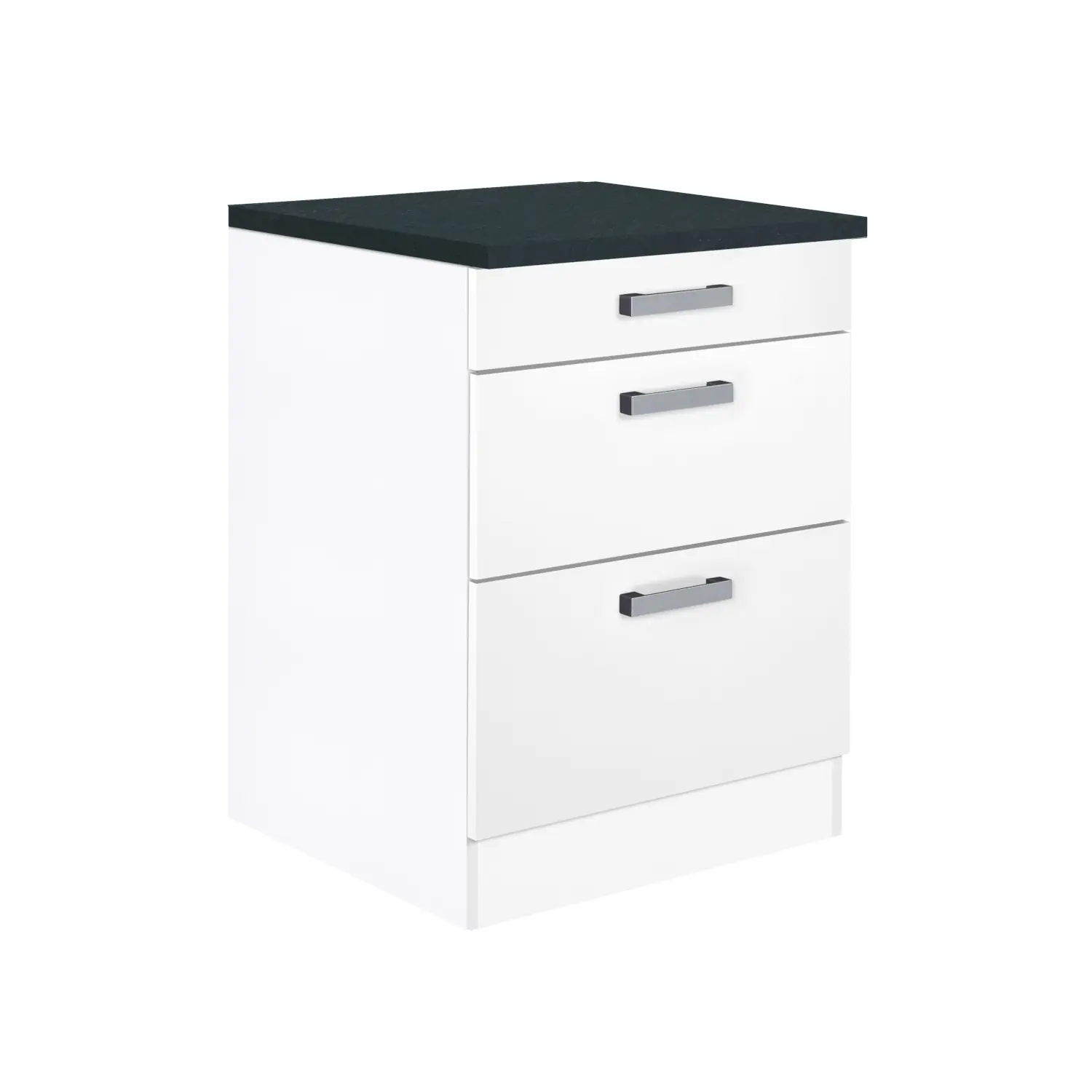 Unterschrank mit Auszügen OPTIFIT Salo 60 cm Weiß