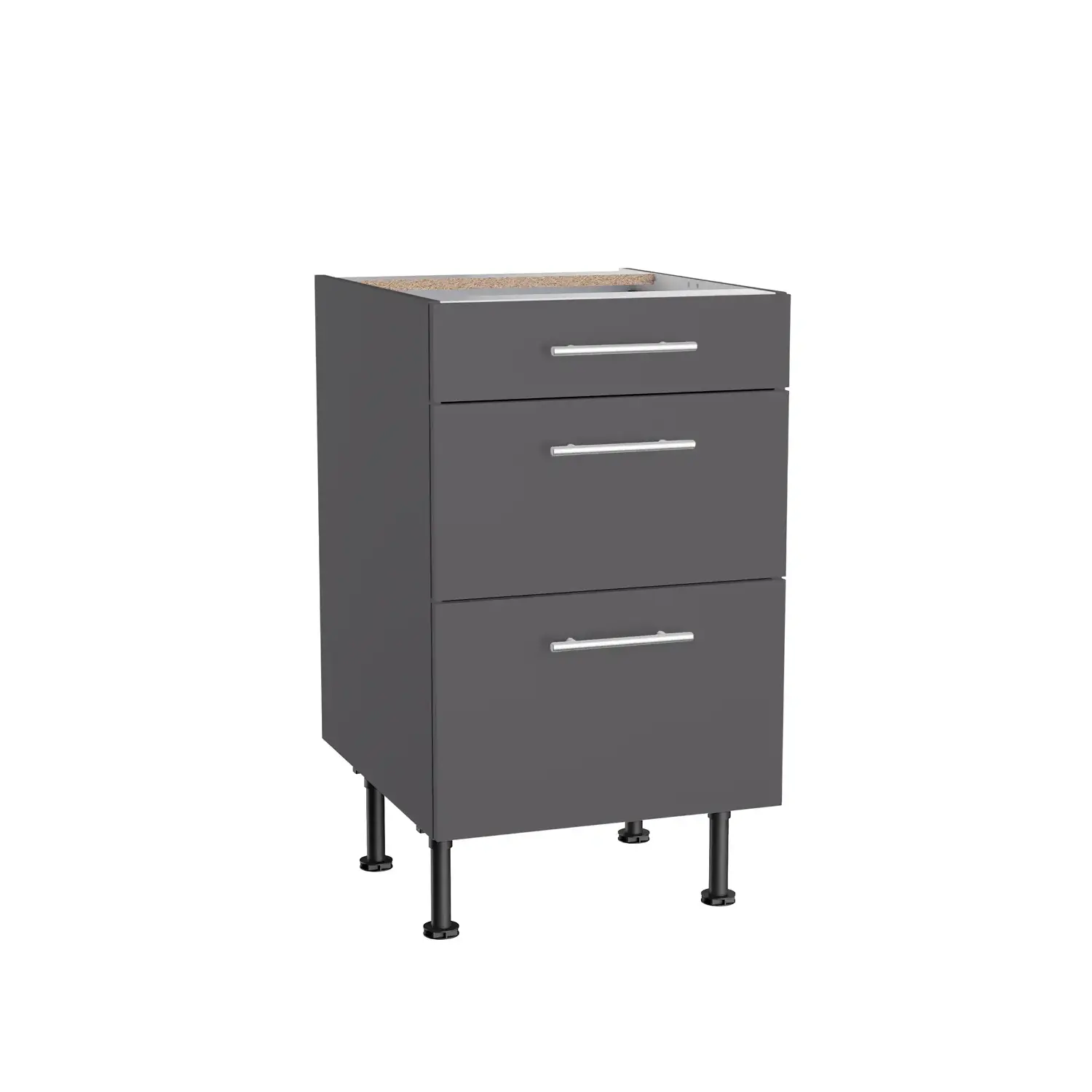 Unterschrank mit Auszügen OPTIFIT Ingvar 50 cm Anthrazit