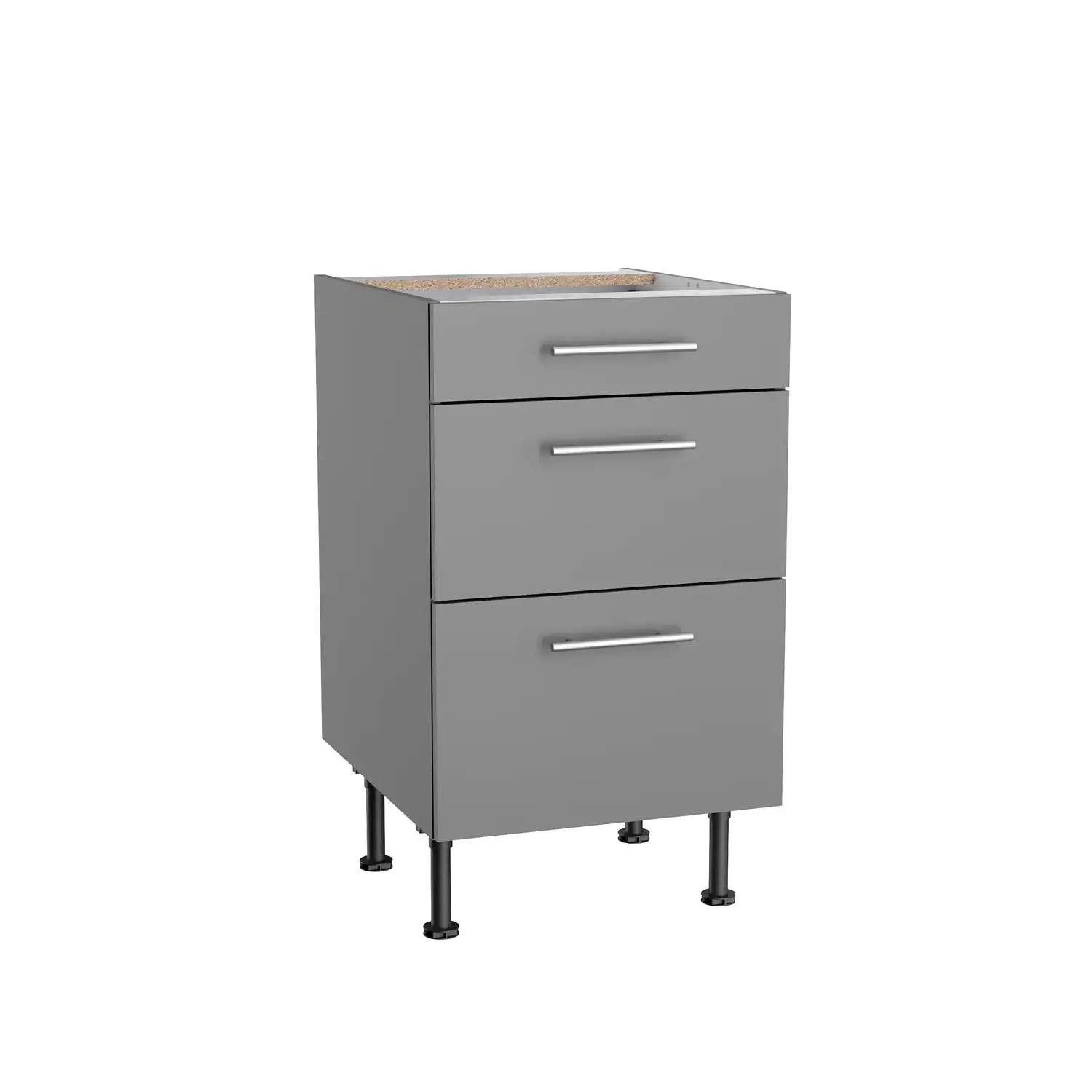 Unterschrank mit Auszügen OPTIFIT Mats 50 cm Basaltgrau