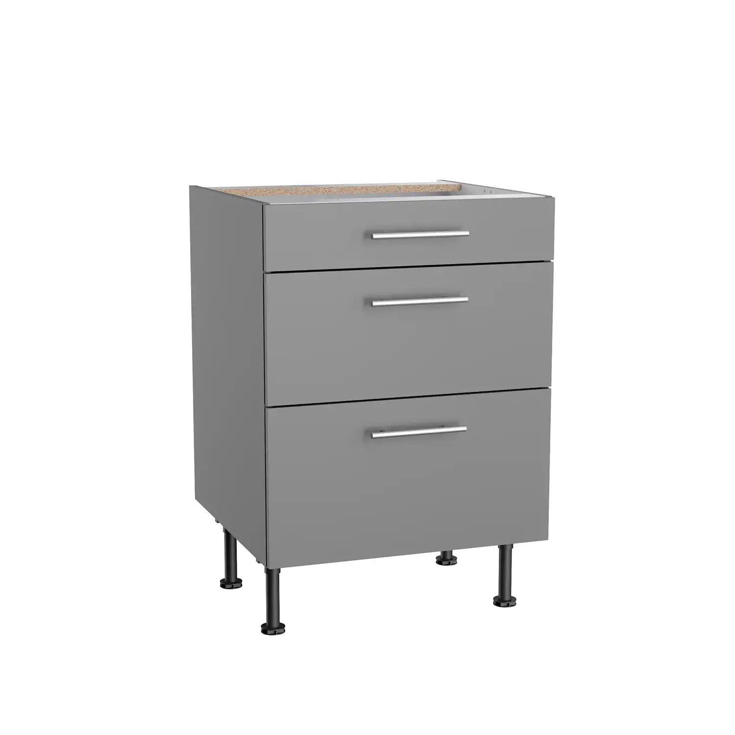 Unterschrank mit Auszügen OPTIFIT Mats 60 cm Basaltgrau