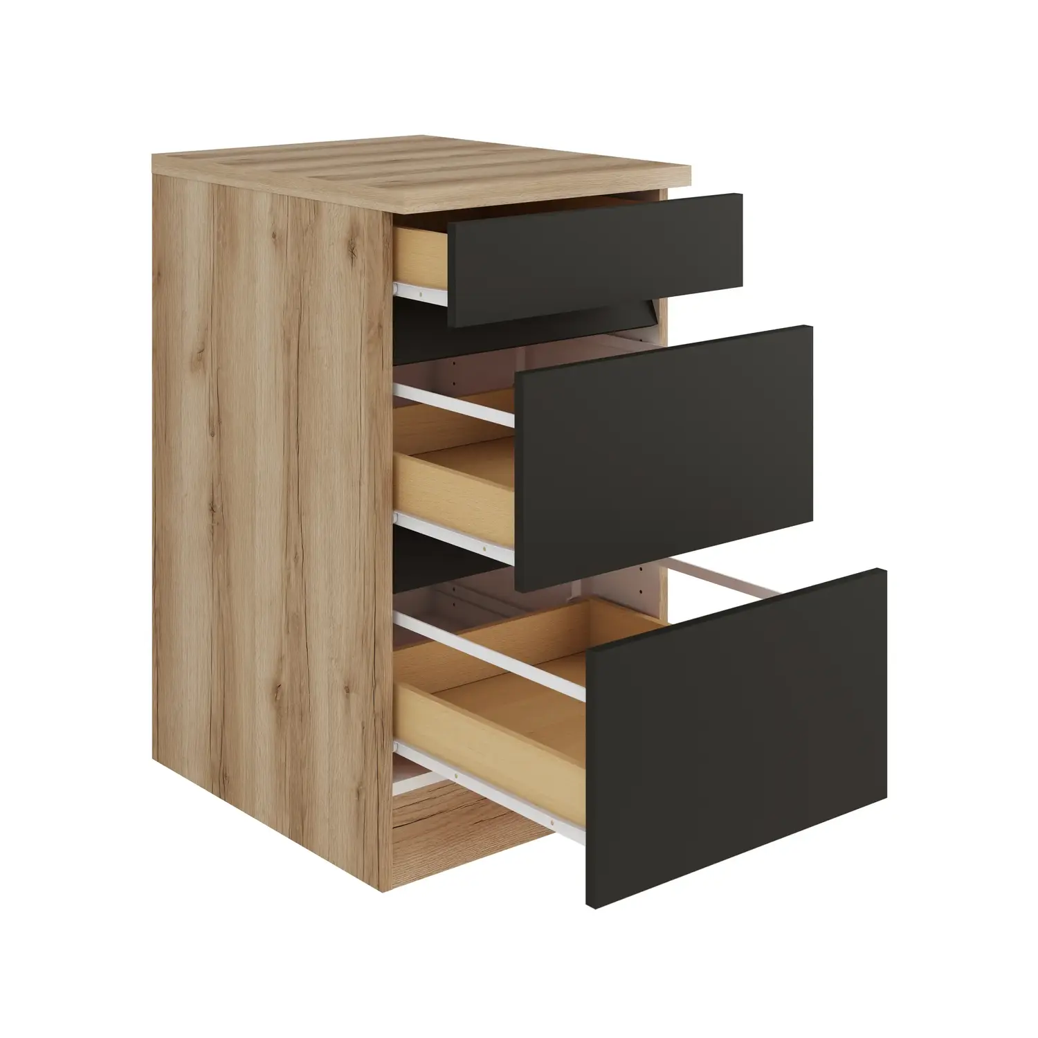 Unterschrank mit Auszügen OPTIFIT Noah 50 cm Anthrazit