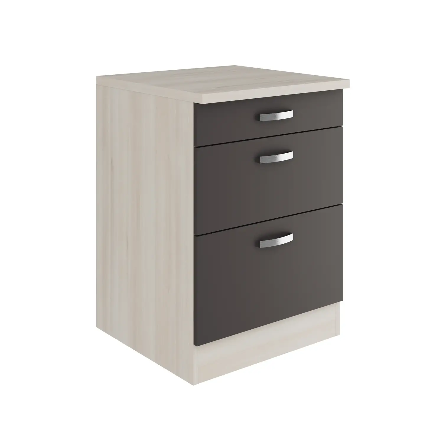 Unterschrank mit Auszügen OPTIFIT Faro 60 cm Anthrazit