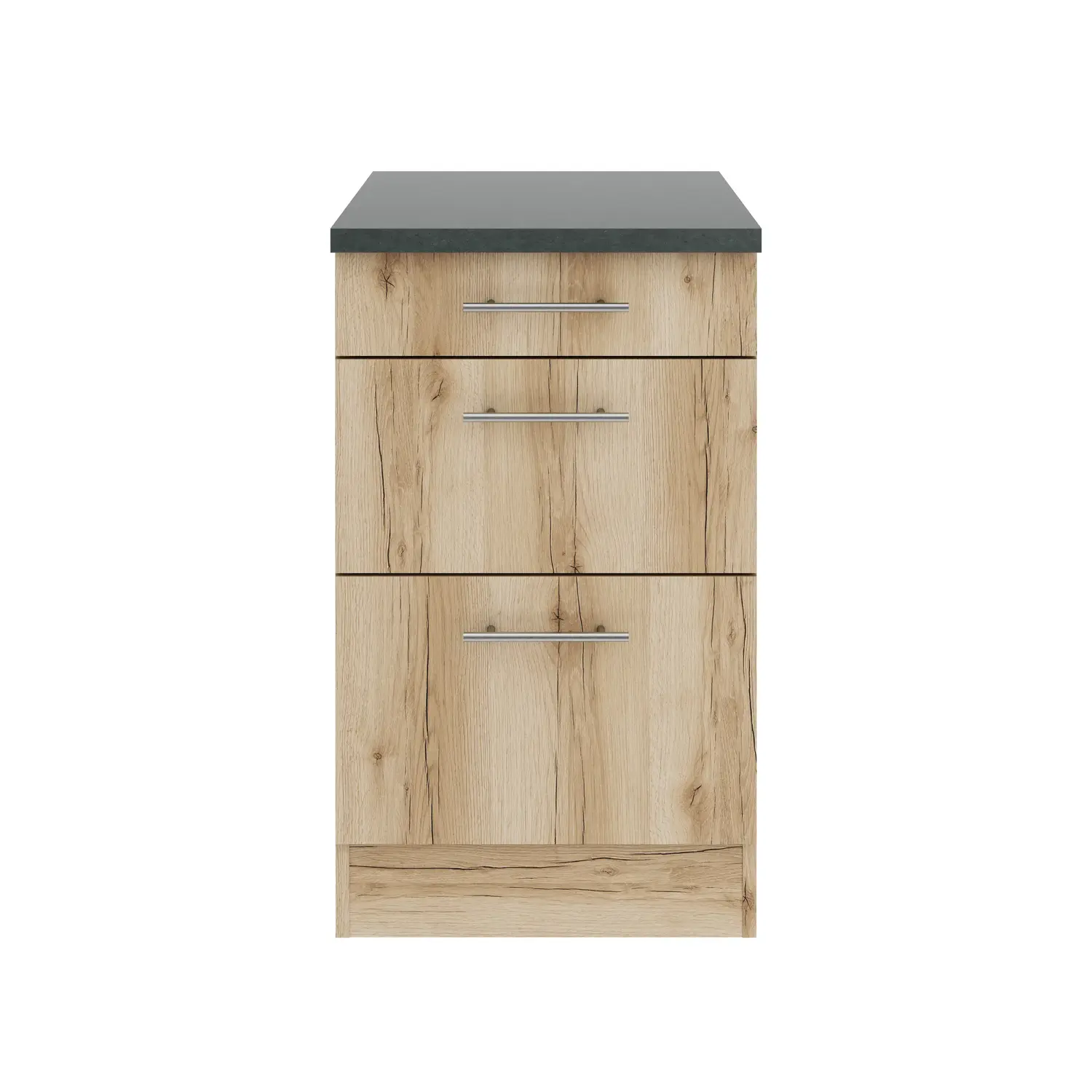 Unterschrank mit Auszügen OPTIFIT Livorno 50 cm Wildeiche Unterschrank mit Auszügen OPTIFIT Livorno 50 cm Wildeiche