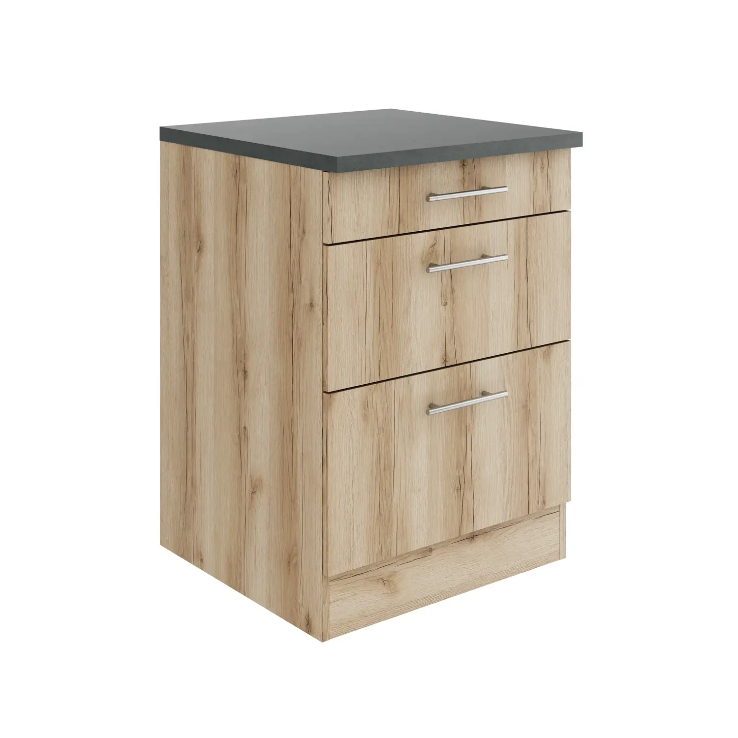 Unterschrank mit Auszügen OPTIFIT Livorno 60 cm Wildeiche