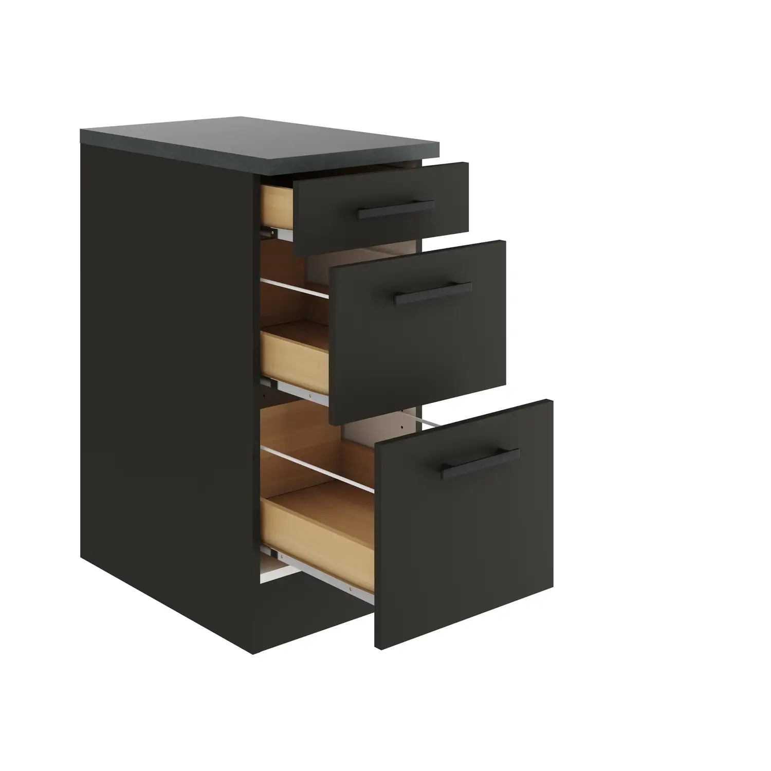 Unterschrank mit Auszügen OPTIFIT Madrid 40 cm Anthrazit