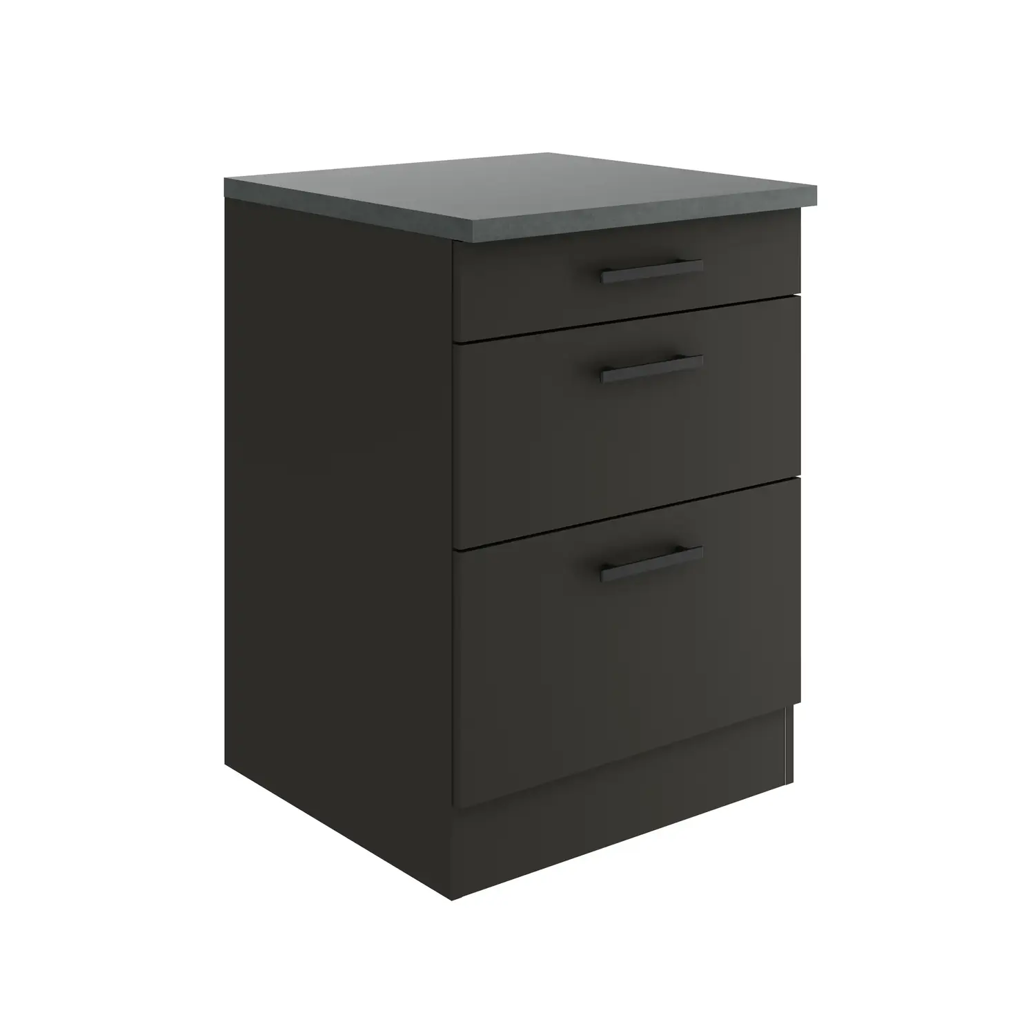 Unterschrank mit Auszügen OPTIFIT Madrid 60 cm Anthrazit