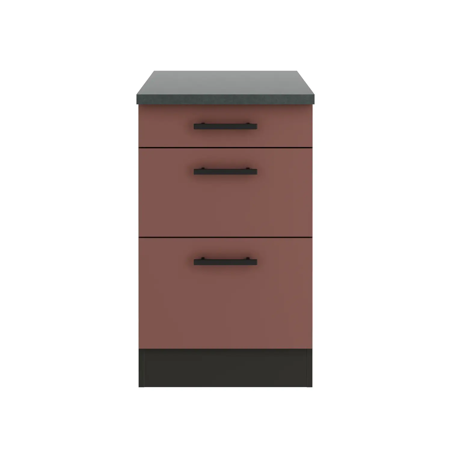 Unterschrank mit Auszügen OPTIFIT Nizza 50 cm Rostrot