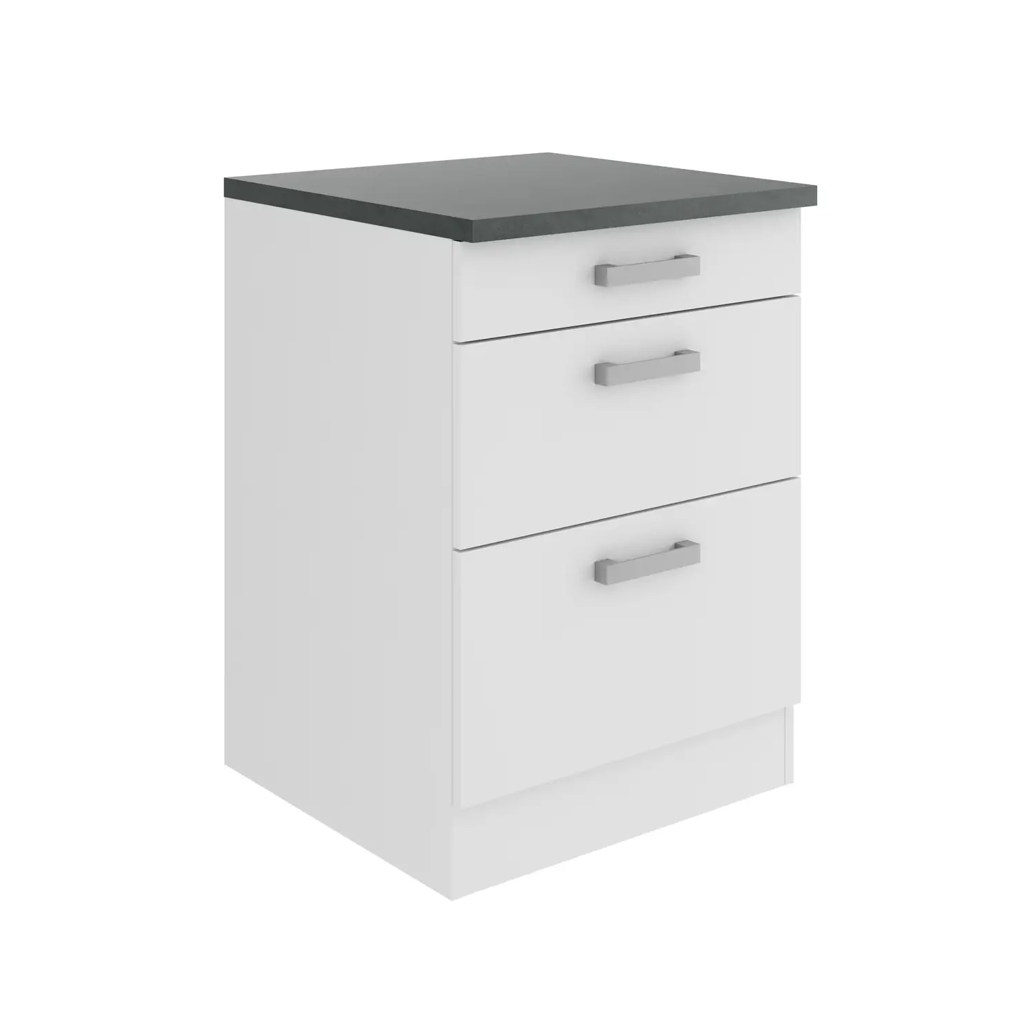 Unterschrank mit Auszügen OPTIFIT Oslo 60 cm Weiß