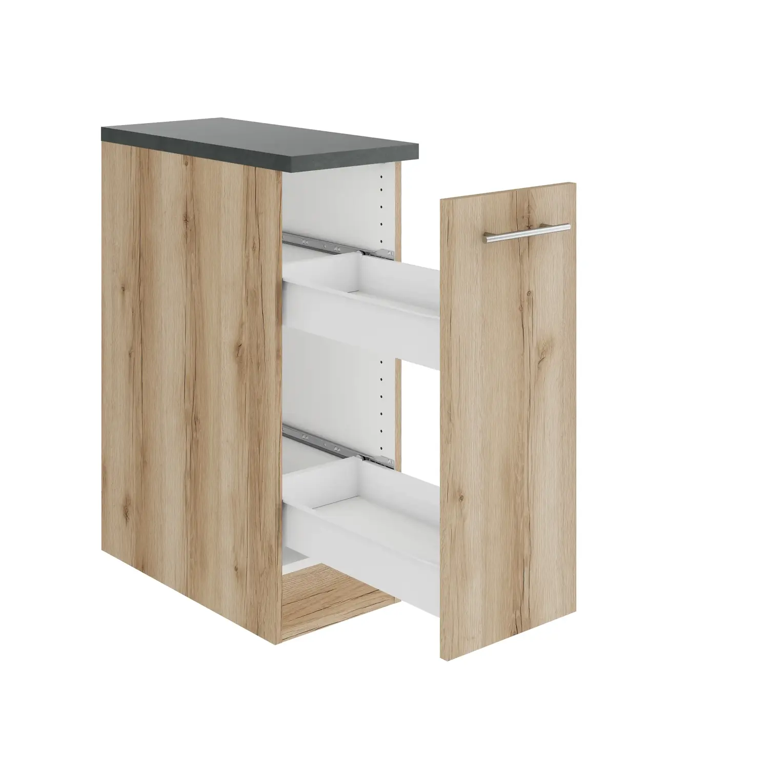 Unterschrank mit Auszug OPTIFIT Livorno 30 cm Wildeiche