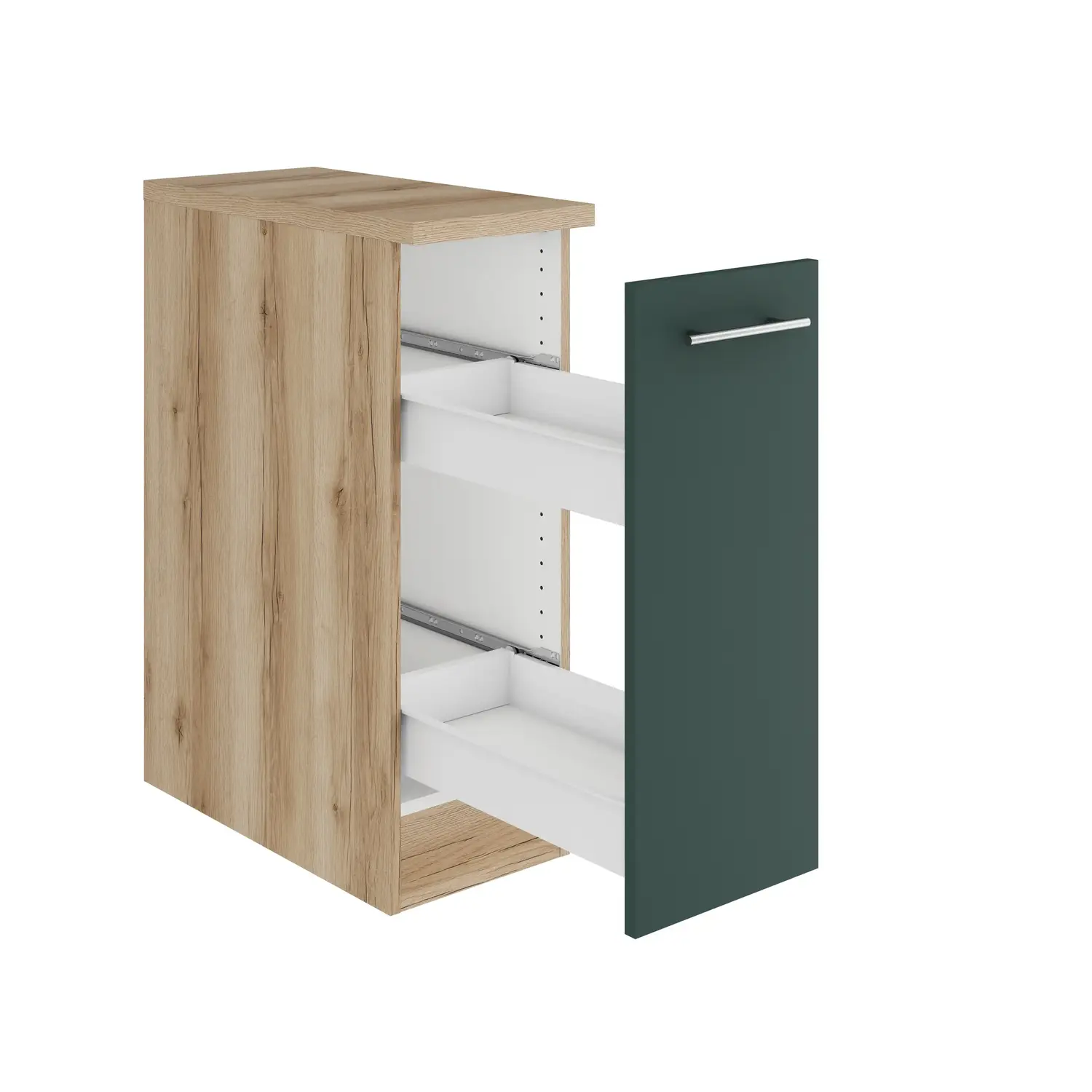 Unterschrank mit Auszug OPTIFIT Savona 30 cm Steingrün