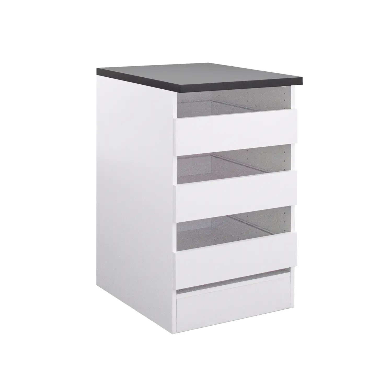 Unterschrank mit offenen Schubkästen OPTIFIT Salo 50 cm Weiß