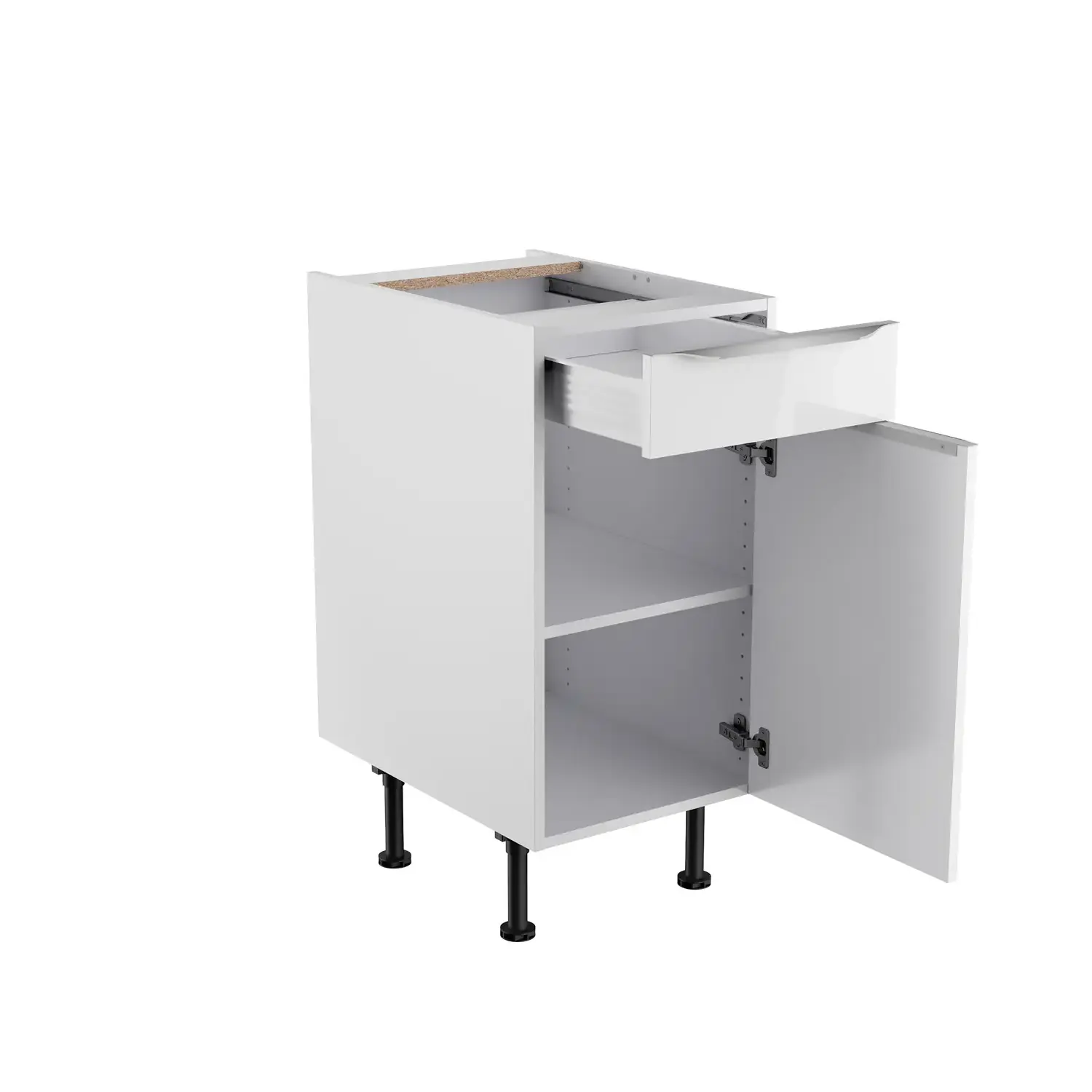 Unterschrank OPTIFIT Arvid 40 cm Weiß Glanz