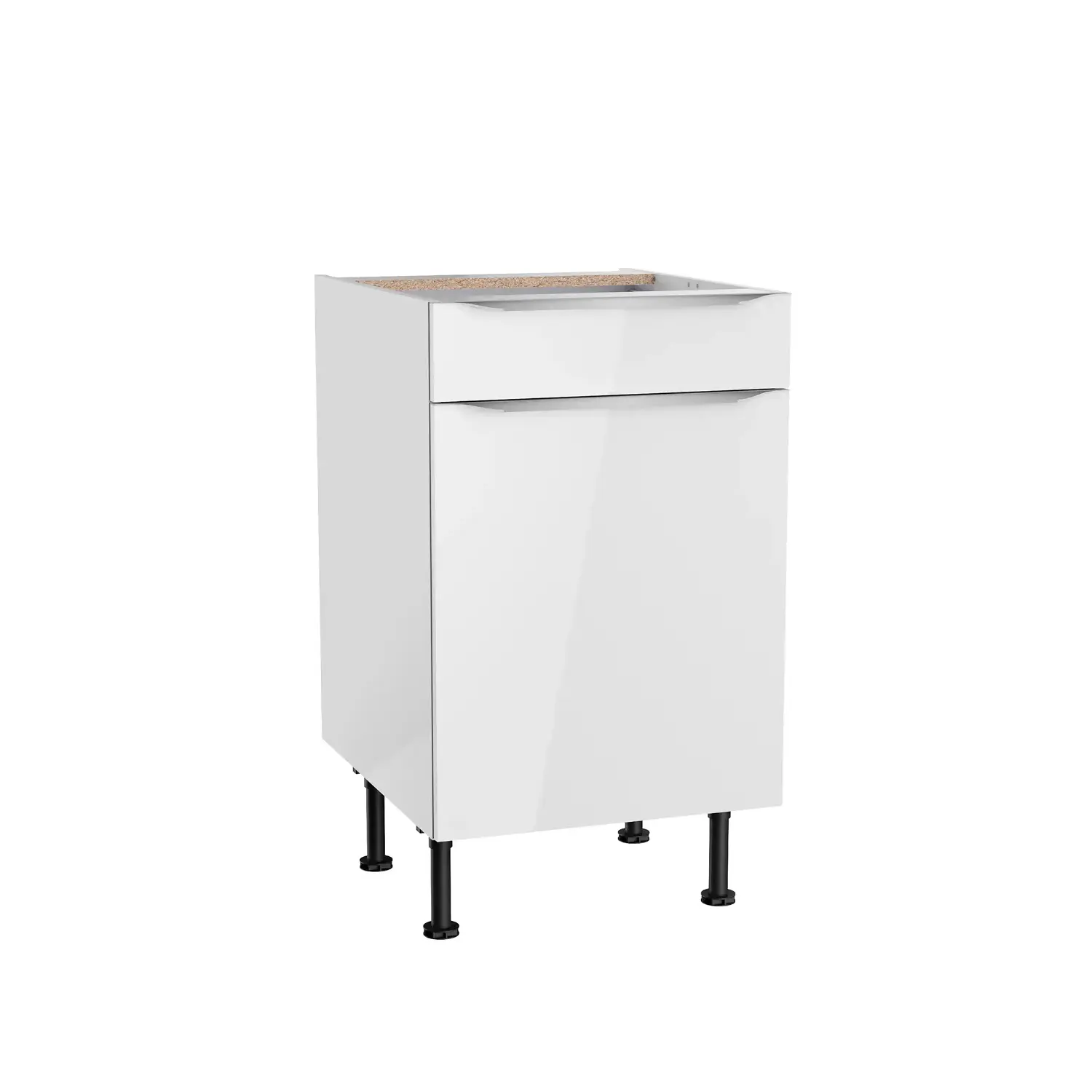 Unterschrank OPTIFIT Arvid 50 cm Weiß Glanz