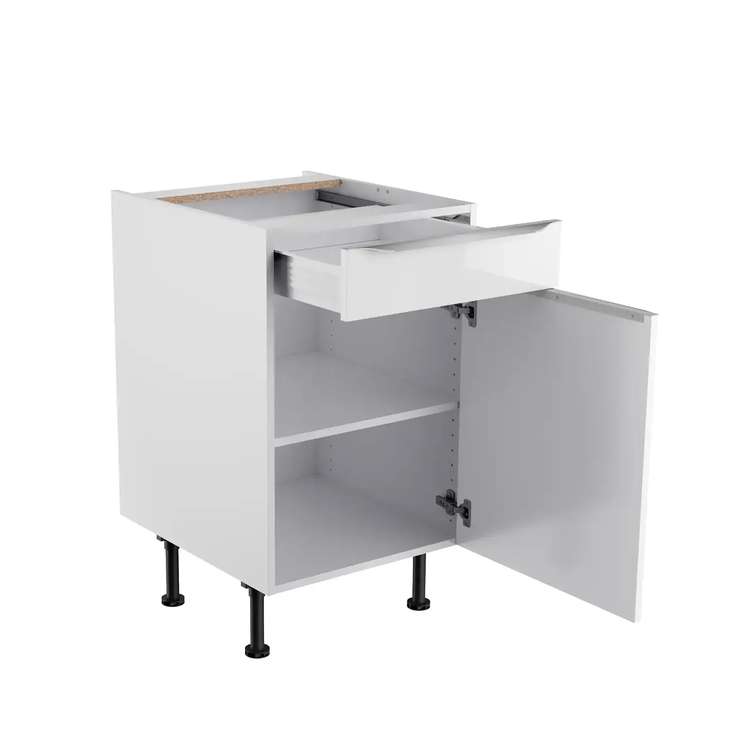 Unterschrank OPTIFIT Arvid 50 cm Weiß Glanz