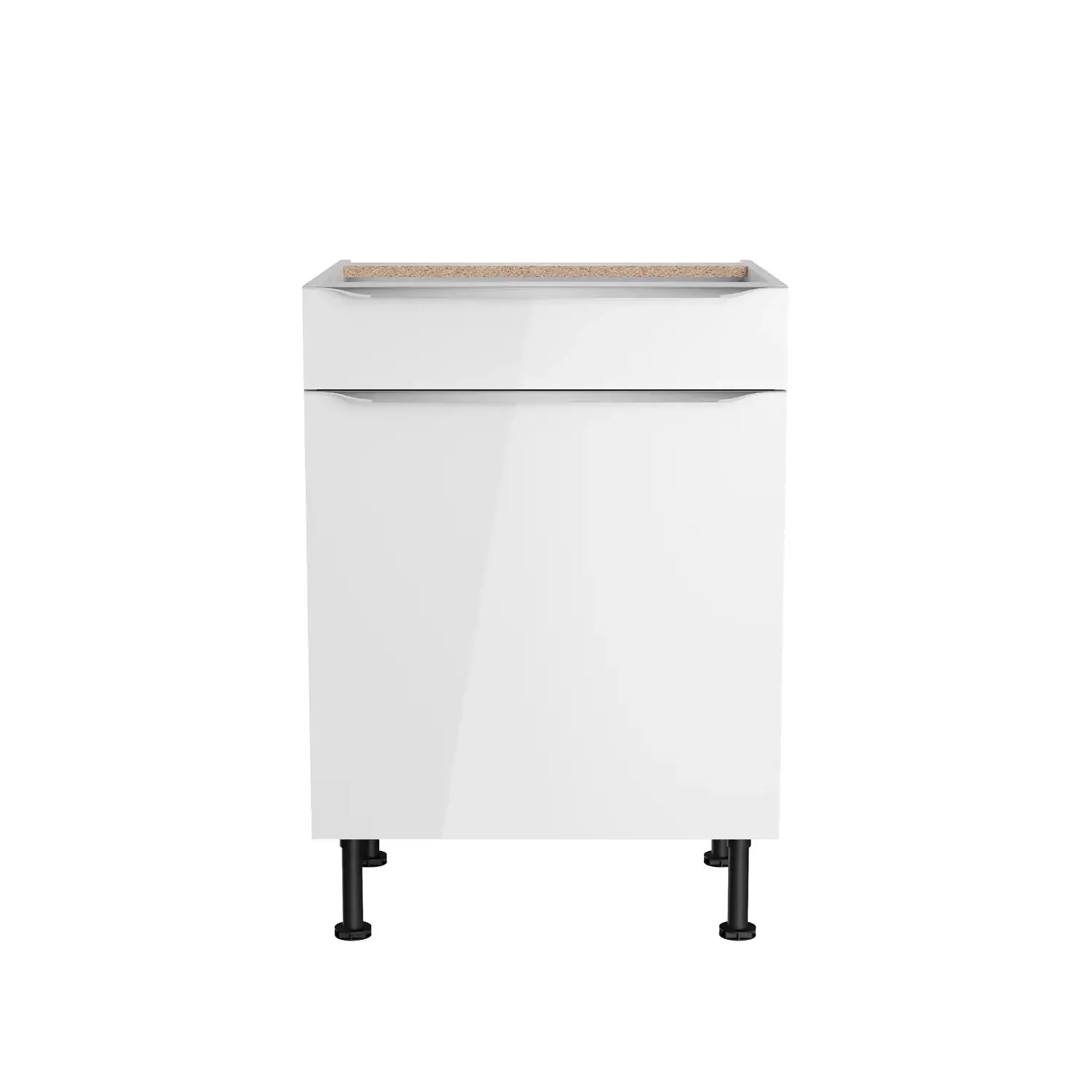 Unterschrank OPTIFIT Arvid 60 cm Weiß Glanz