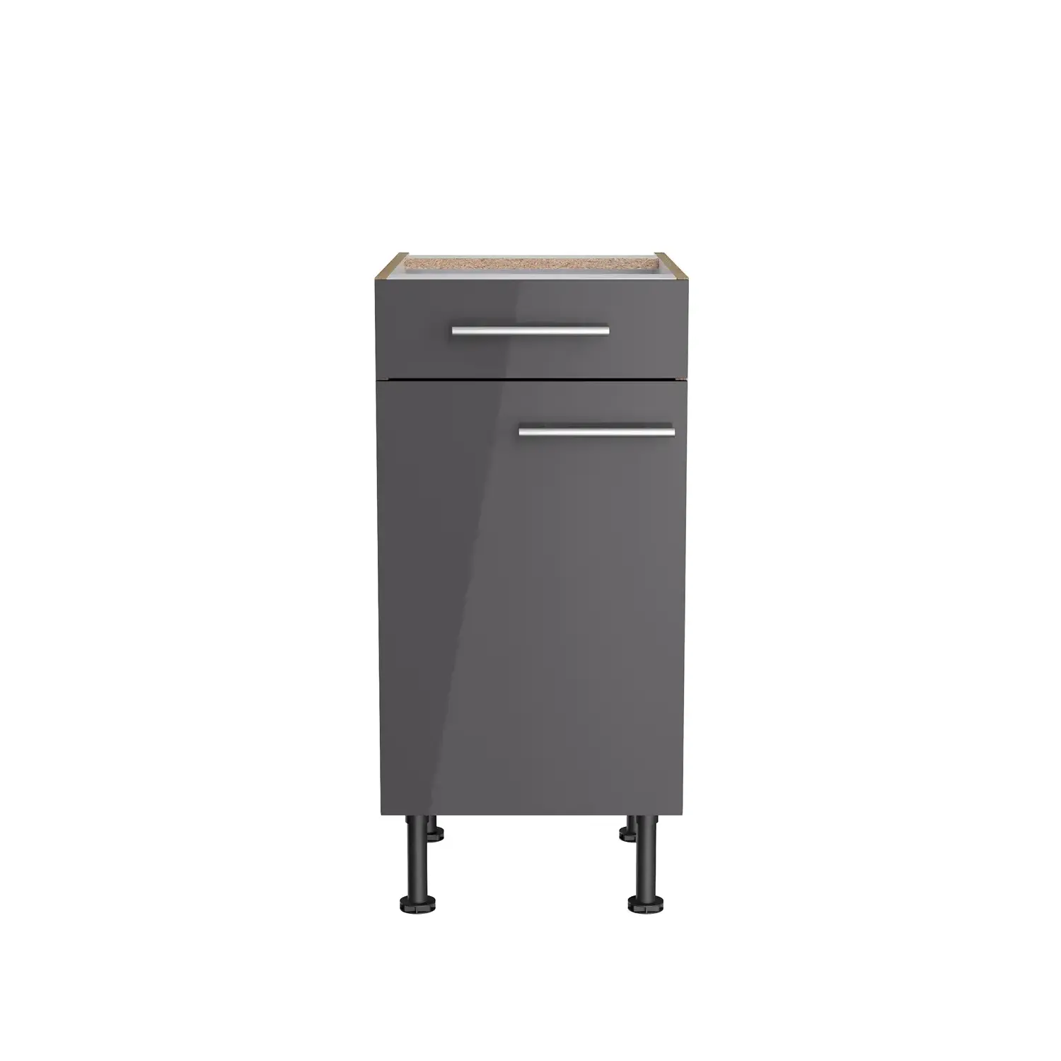 Unterschrank OPTIFIT Jonte 40 cm Anthrazit Glanz