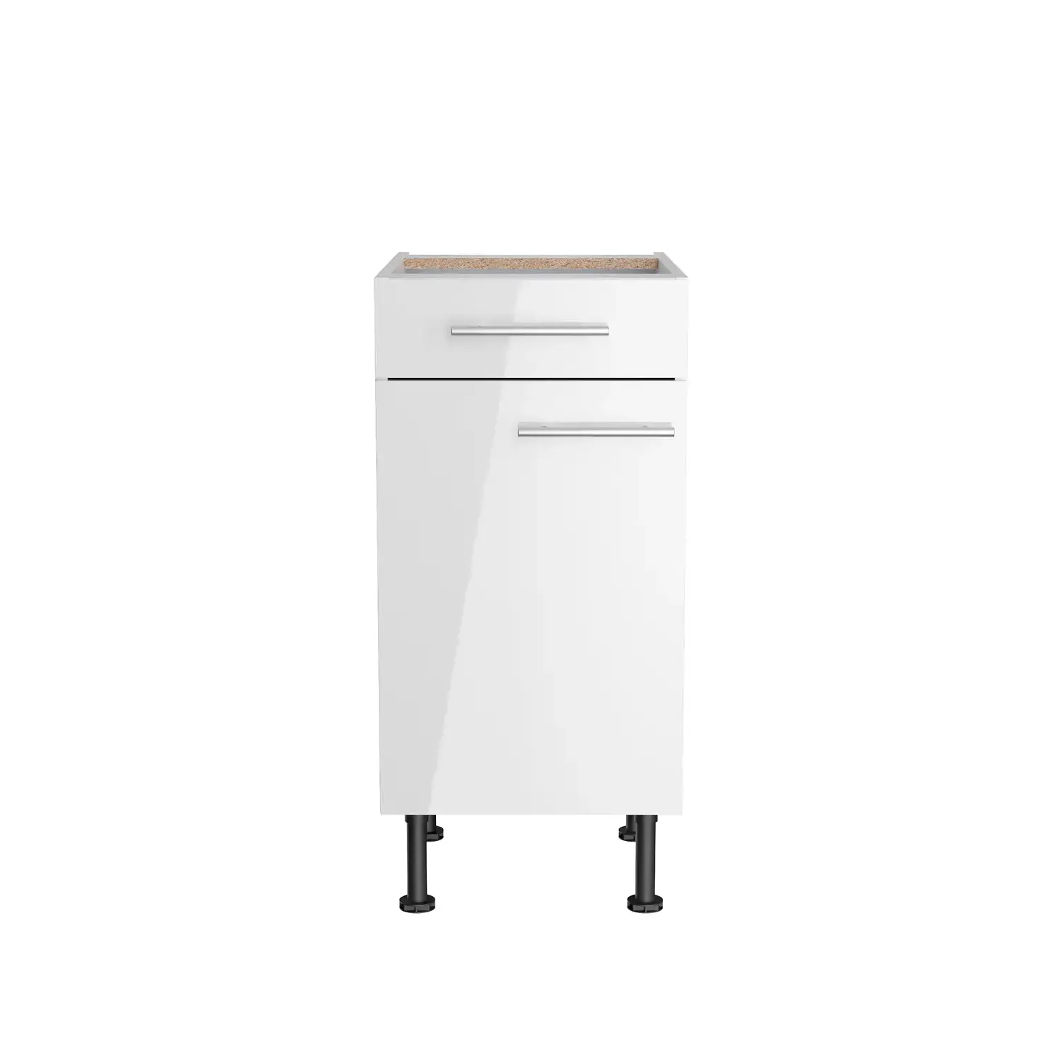 Unterschrank OPTIFIT Rurik 40 cm Weiß Glanz