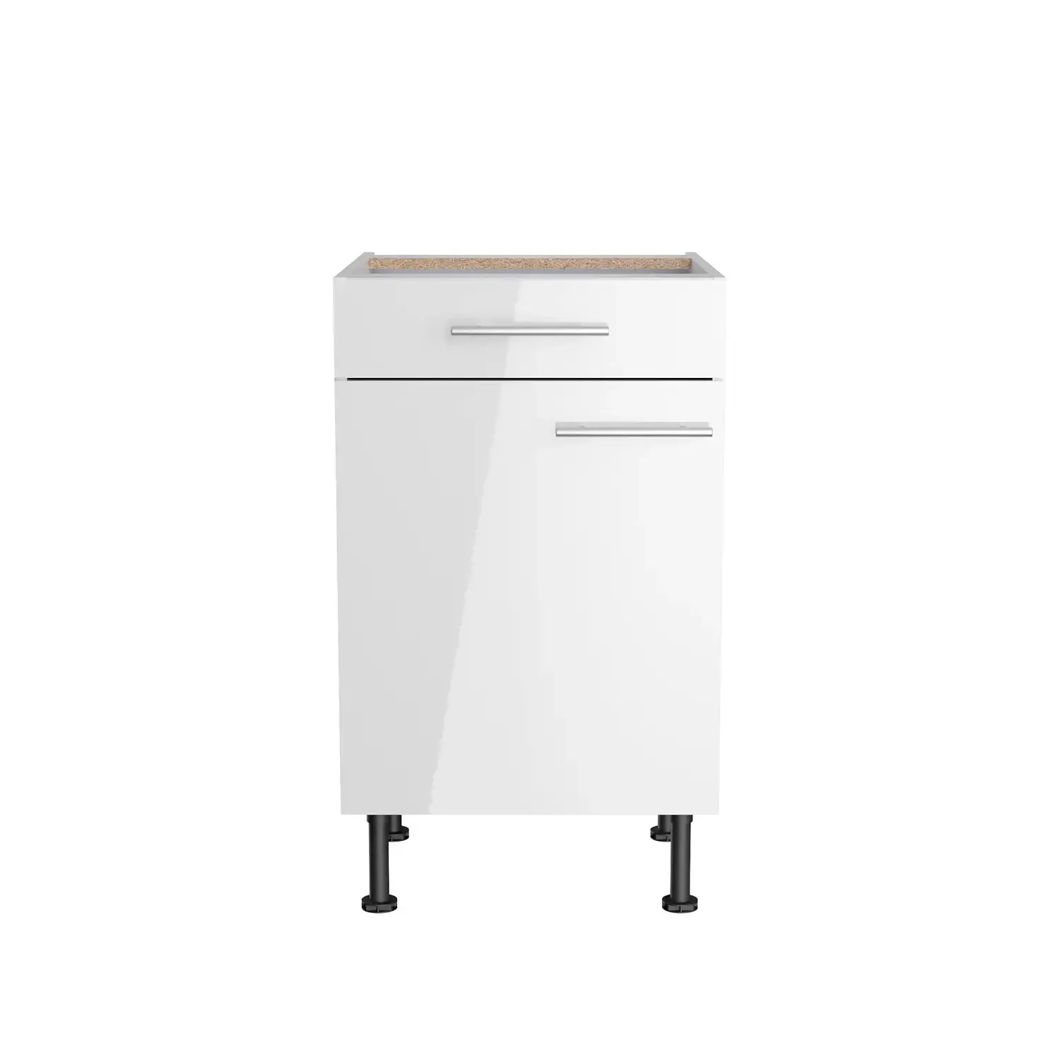 Unterschrank OPTIFIT Rurik 50 cm Weiß Glanz