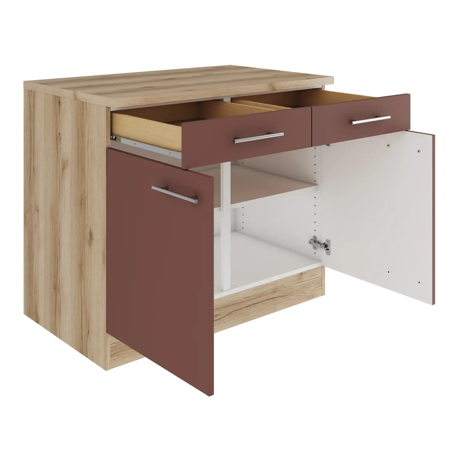 Unterschrank OPTIFIT Bari 100 cm Rostrot