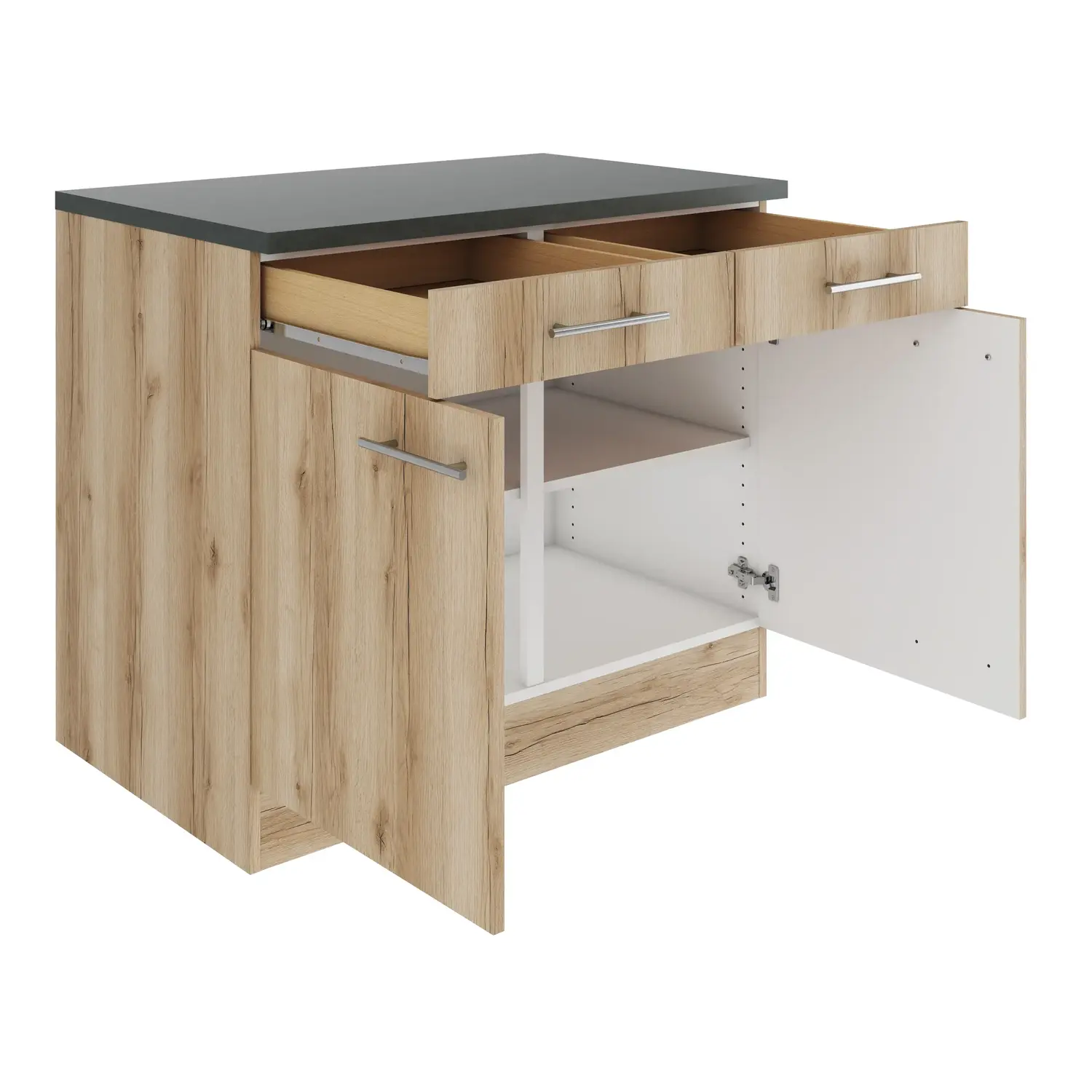 Unterschrank OPTIFIT Livorno 100 cm Wildeiche