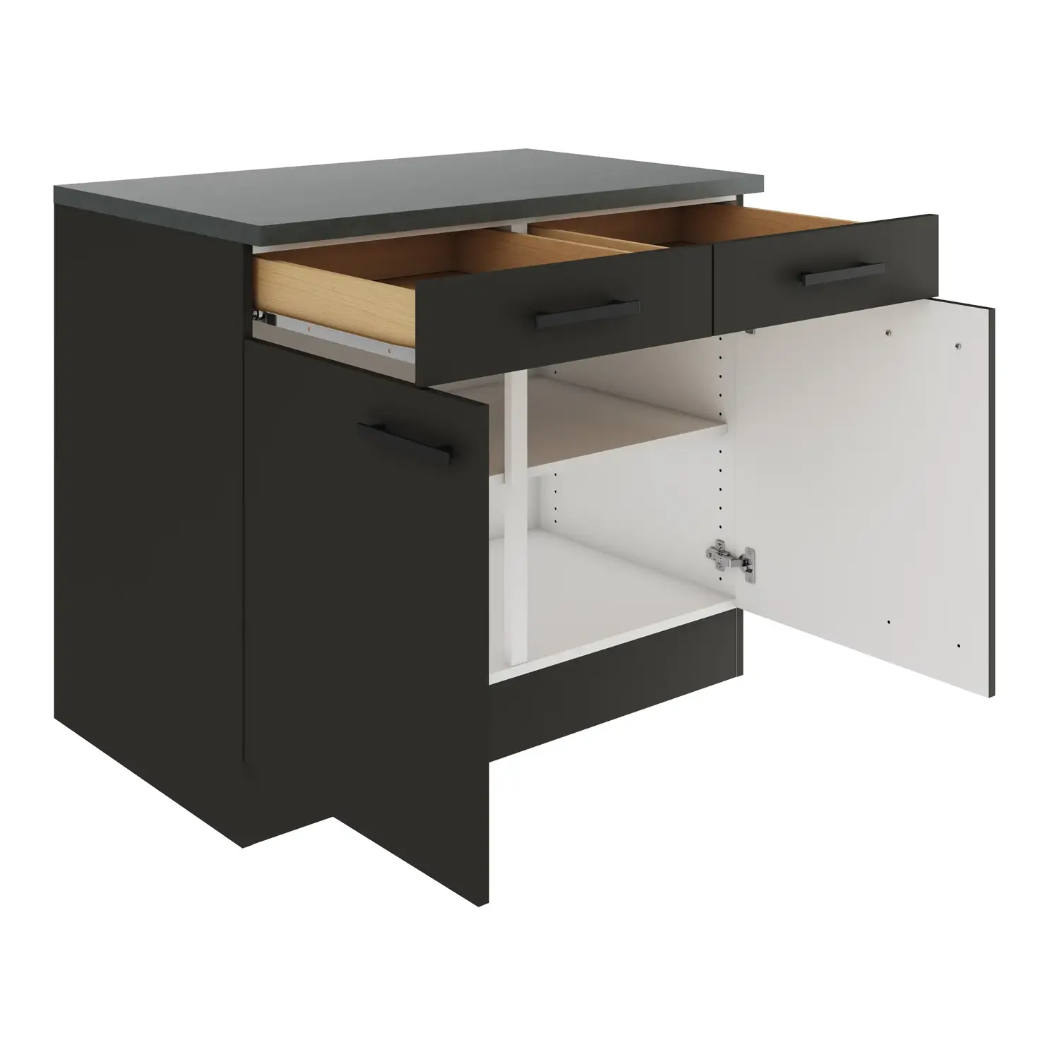 Unterschrank OPTIFIT Madrid 100 cm Anthrazit