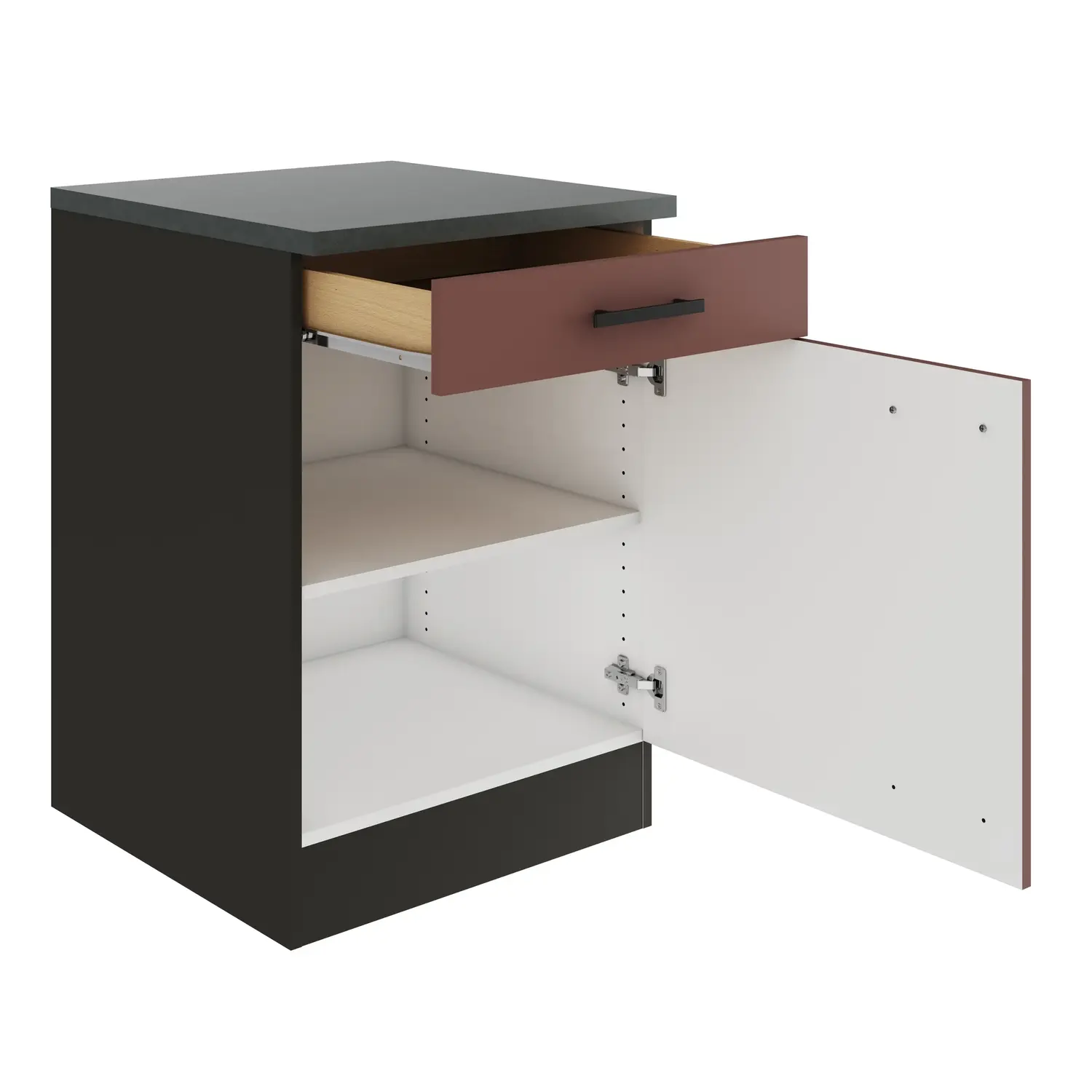 Unterschrank OPTIFIT Nizza 60 cm Rostrot