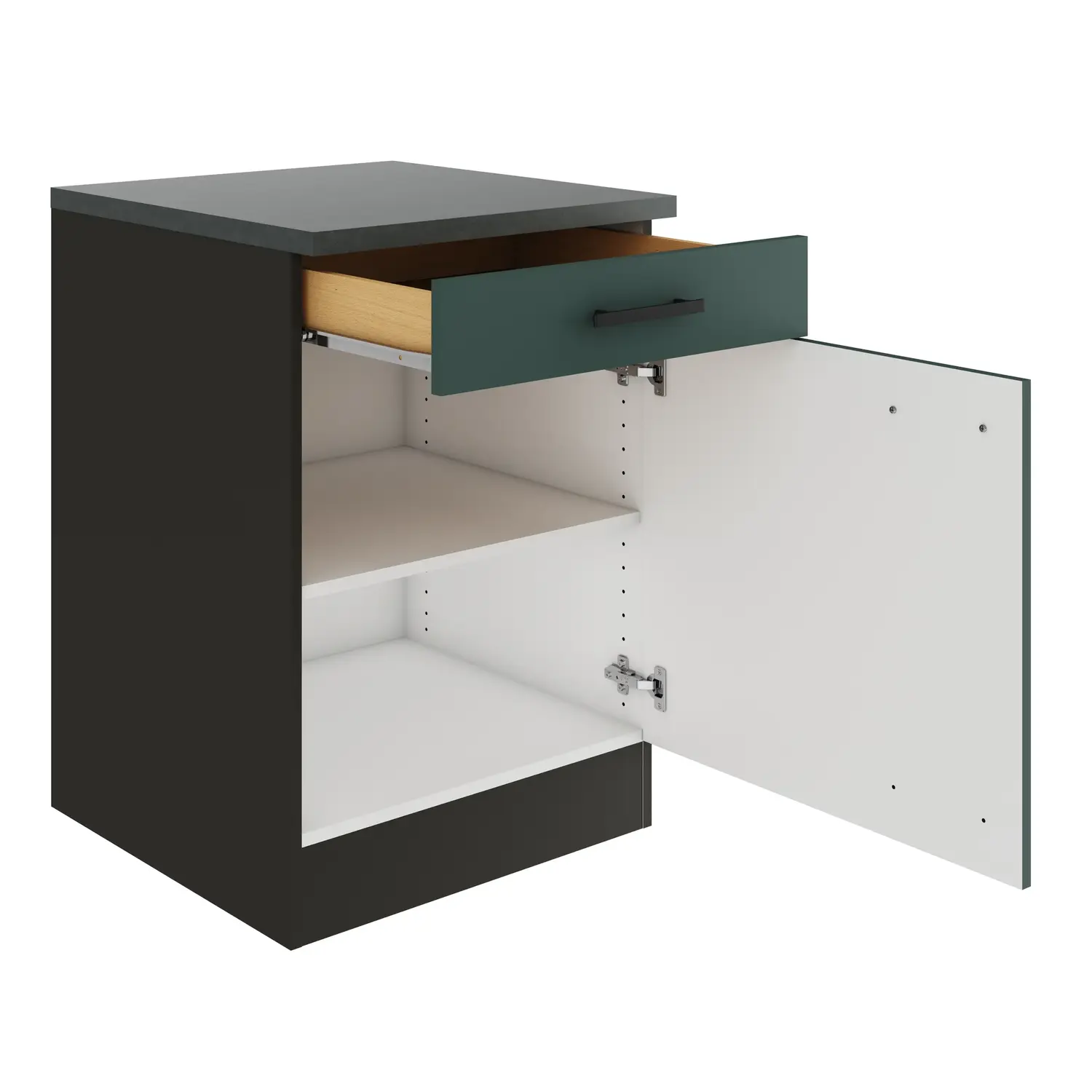 Unterschrank OPTIFIT Verona 60 cm Steingrün