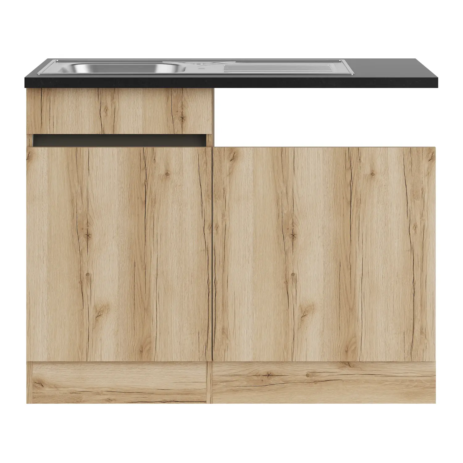 Spülenschrank für Geschirrspüler OPTIFIT Kaya 110 cm Wildeiche