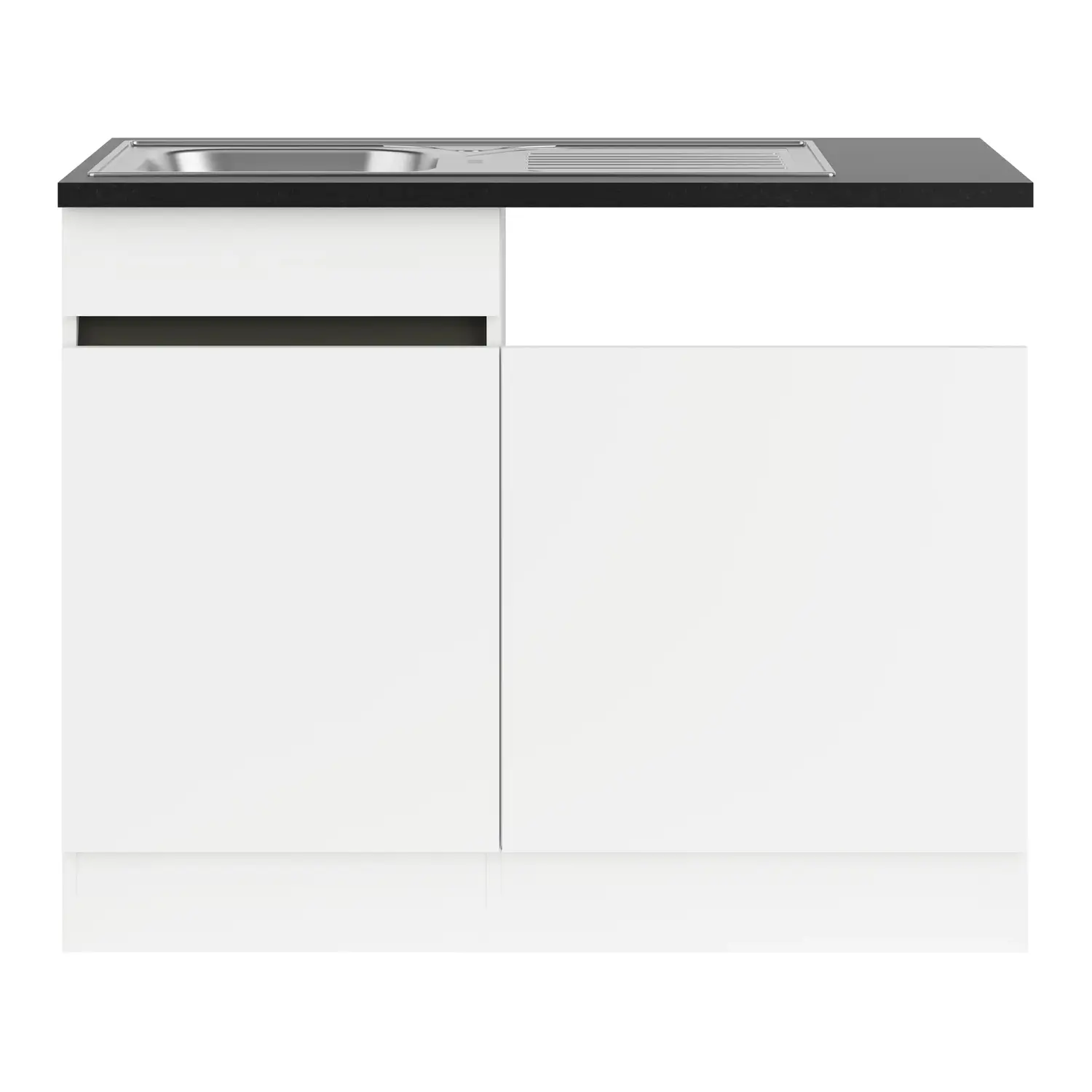 Spülenschrank für Geschirrspüler OPTIFIT Luca 110 cm Weiß