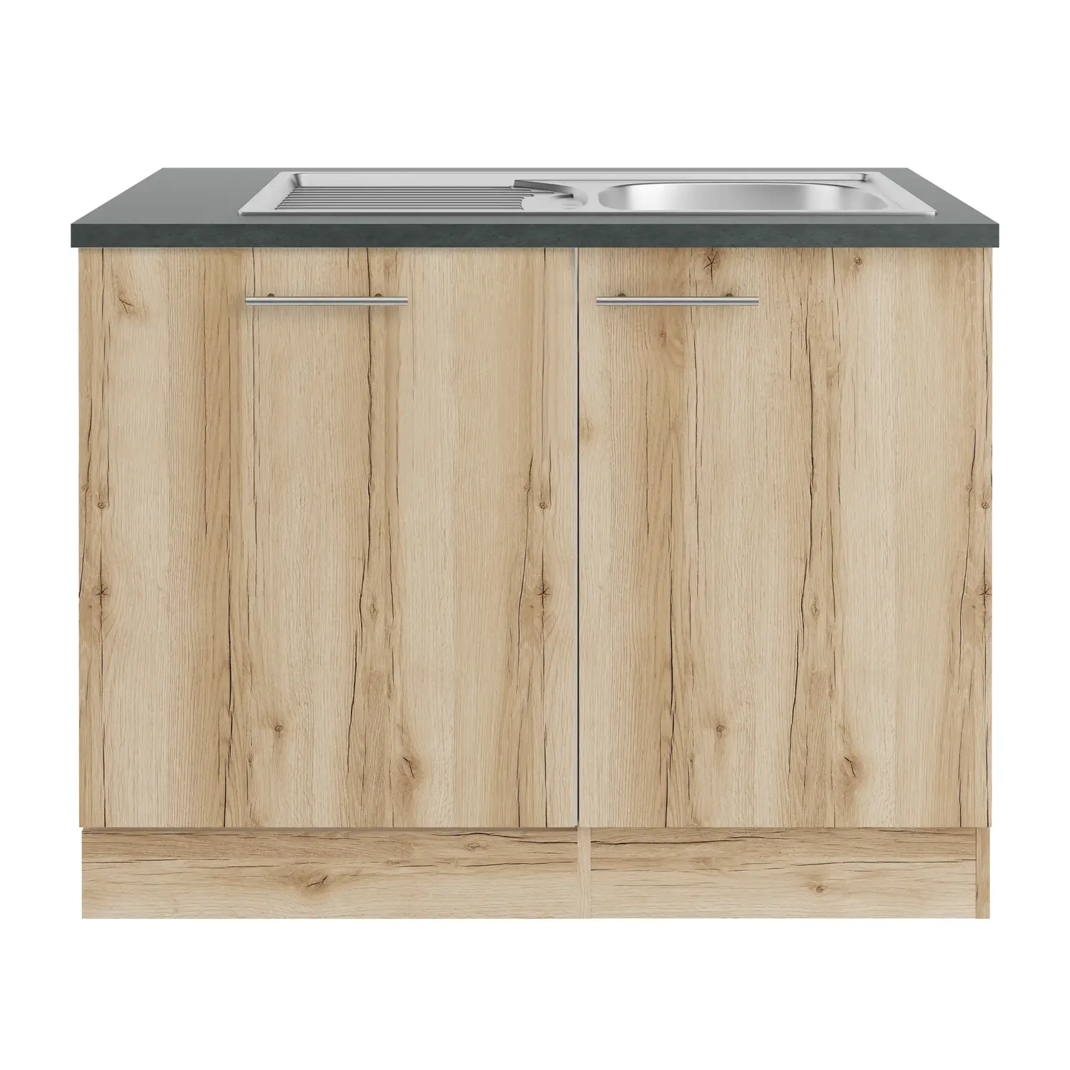 Spülenschrank für Geschirrspüler OPTIFIT Livorno 110 cm Wildeiche