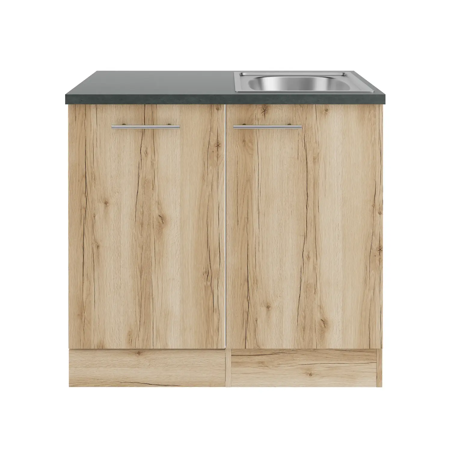 Spülenschrank für Geschirrspüler OPTIFIT Livorno 90 cm Wildeiche