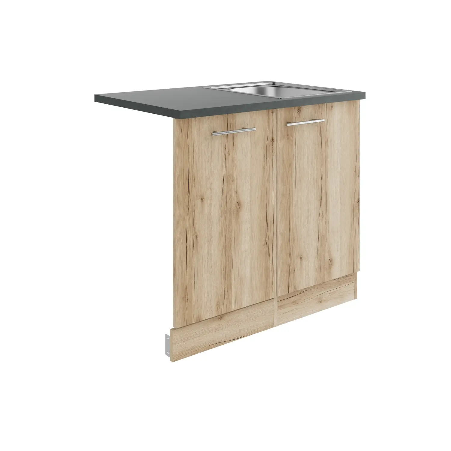 Spülenschrank für Geschirrspüler OPTIFIT Livorno 90 cm Wildeiche