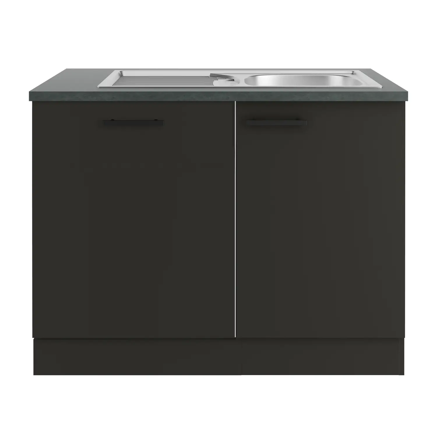 Spülenschrank für Geschirrspüler OPTIFIT Madrid 110 cm Anthrazit