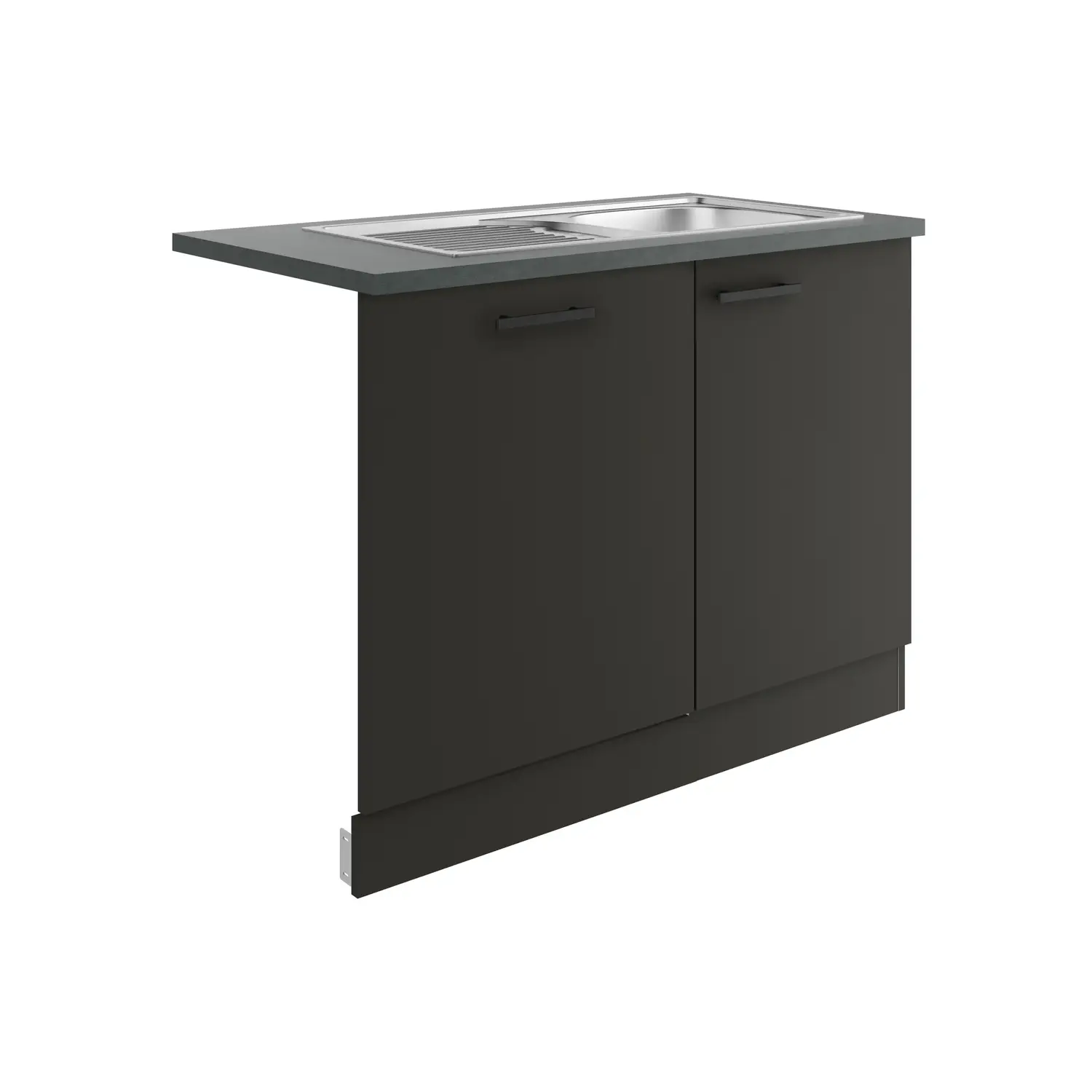 Spülenschrank für Geschirrspüler OPTIFIT Madrid 110 cm Anthrazit