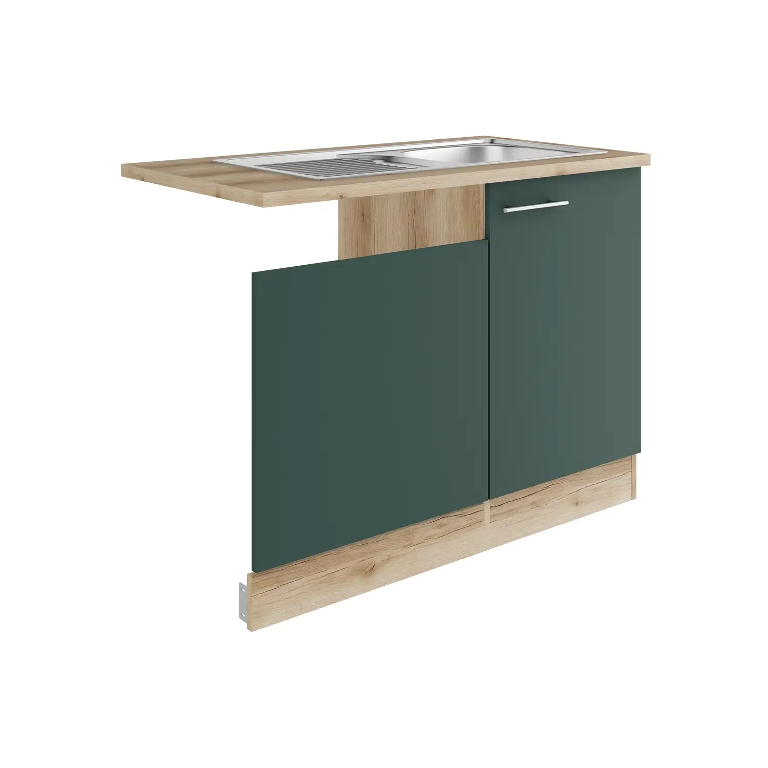 Spülenschrank für Geschirrspüler OPTIFIT Savona 110 cm Steingrün