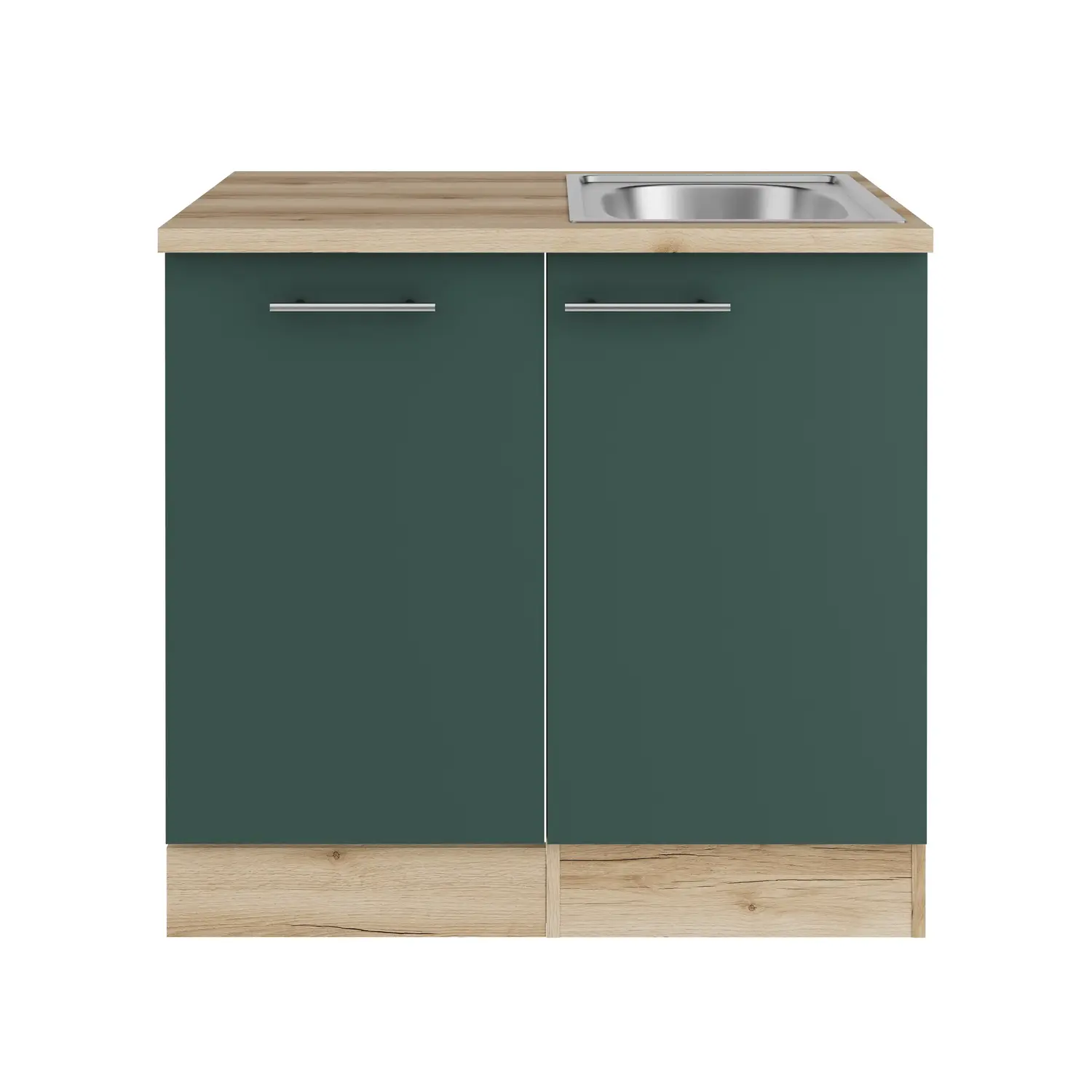 Spülenschrank für Geschirrspüler OPTIFIT Savona 90 cm Steingrün