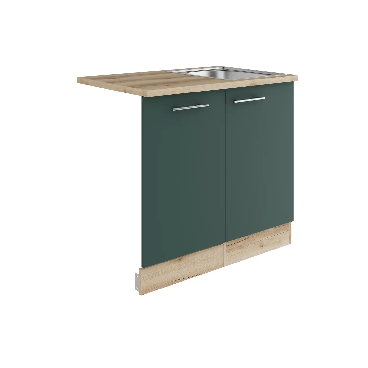 Spülenschrank für Geschirrspüler OPTIFIT Savona 90 cm Steingrün