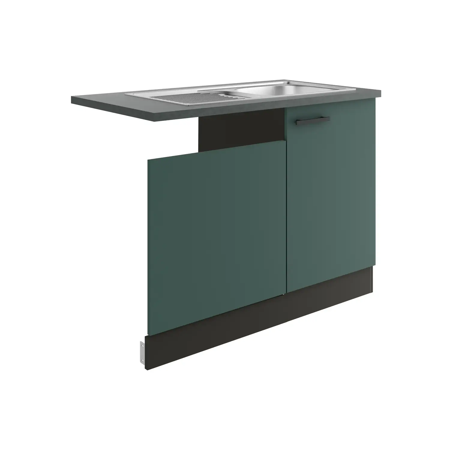 Spülenschrank für Geschirrspüler OPTIFIT Verona 110 cm Steingrün