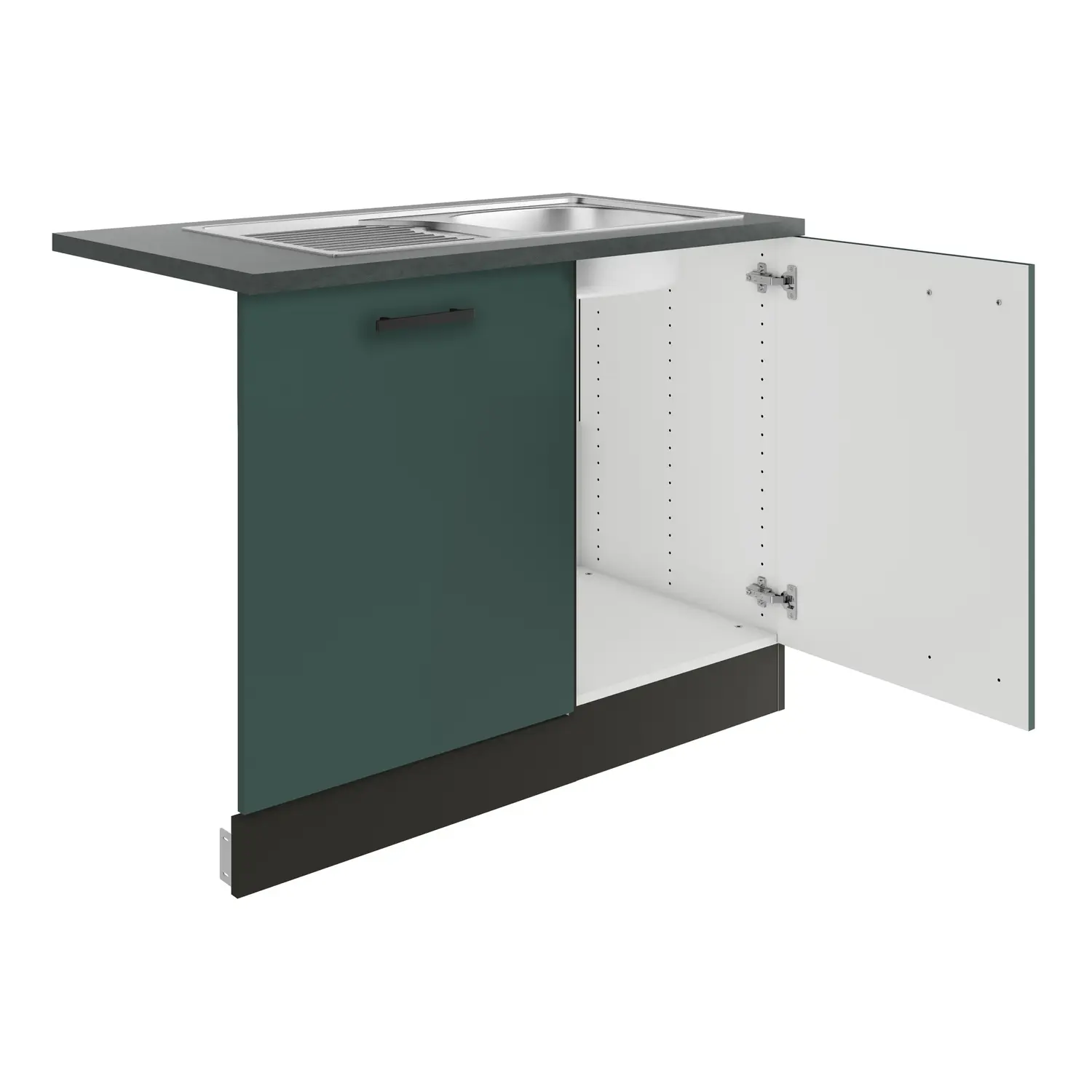 Spülenschrank für Geschirrspüler OPTIFIT Verona 110 cm Steingrün
