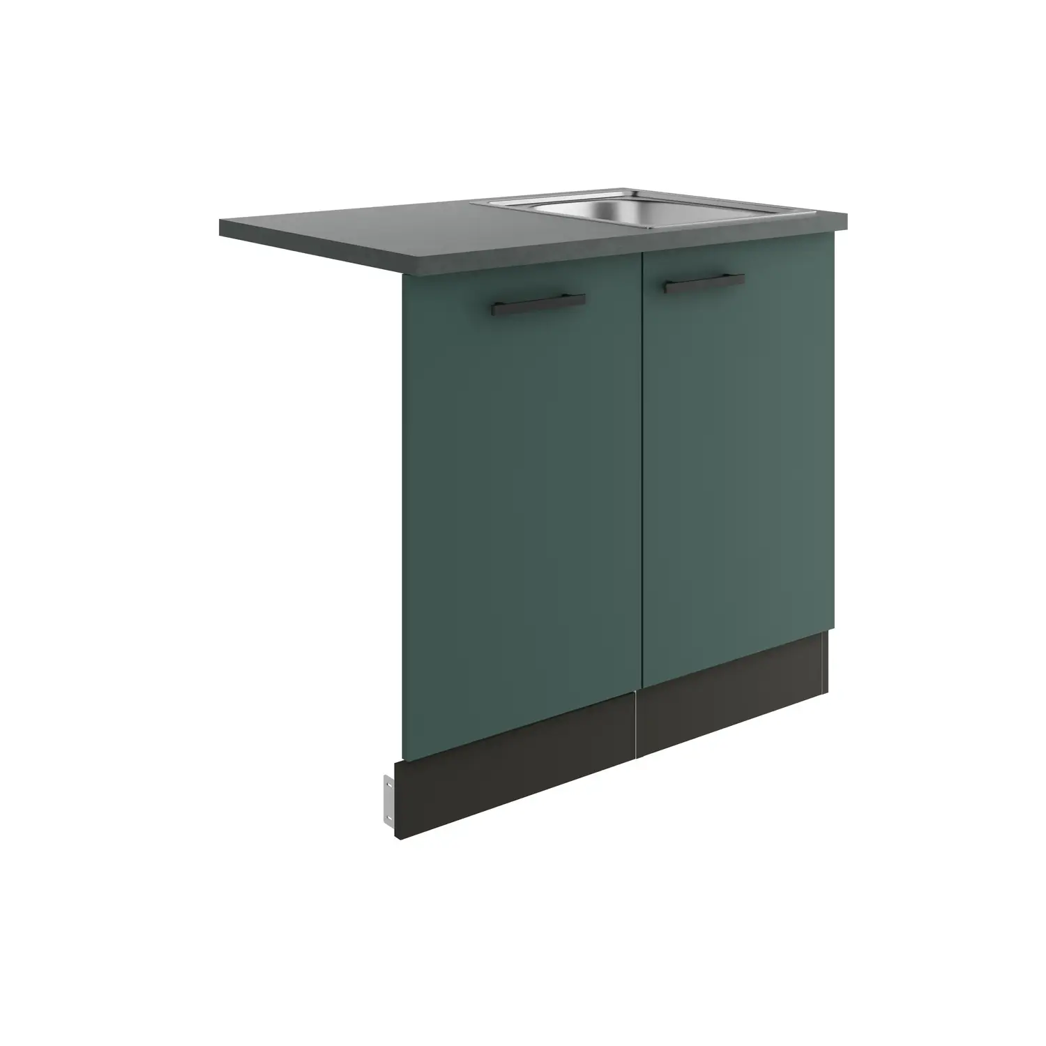 Spülenschrank für Geschirrspüler OPTIFIT Verona 90 cm Steingrün