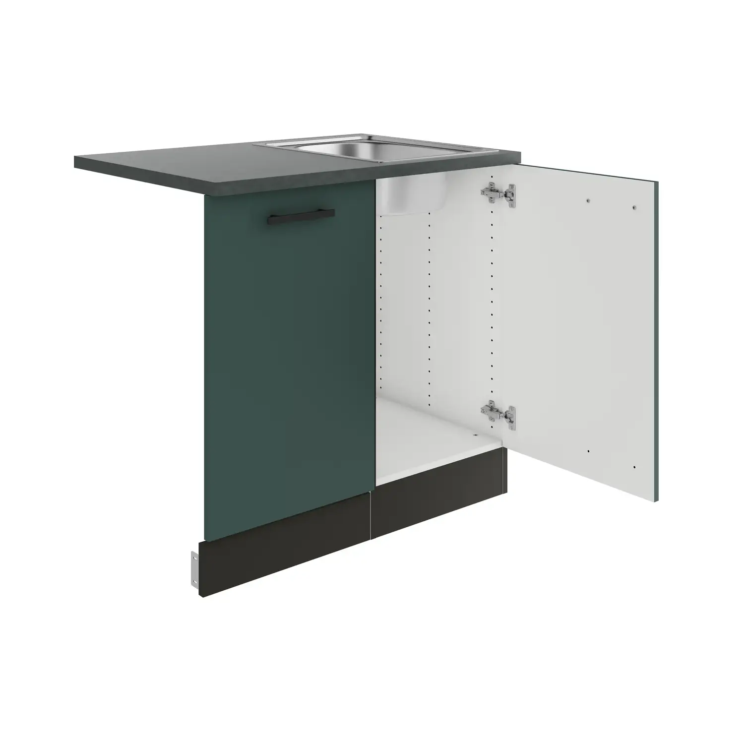 Spülenschrank für Geschirrspüler OPTIFIT Verona 90 cm Steingrün