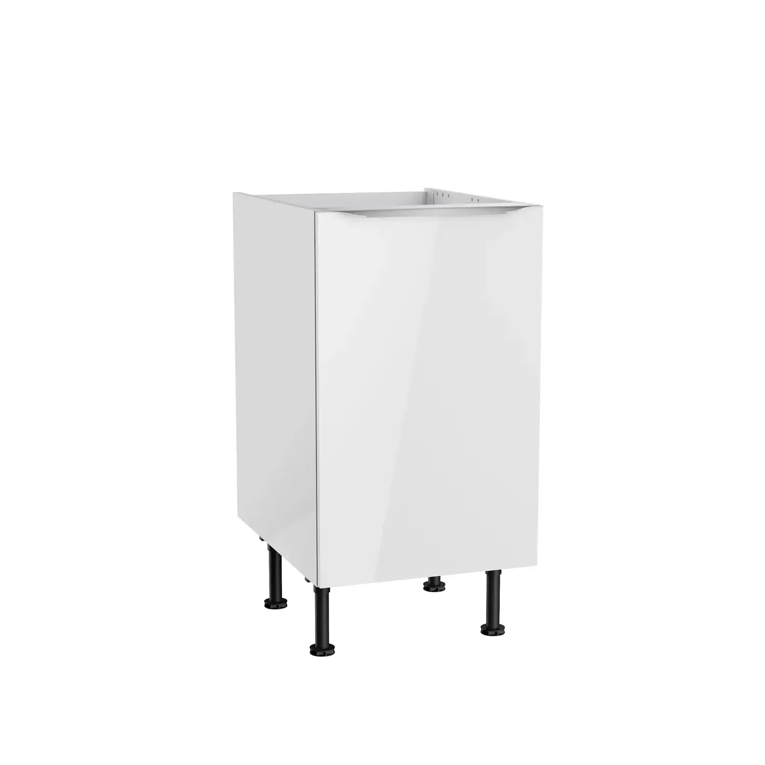 Spülenschrank OPTIFIT Arvid 45 cm Weiß Glanz