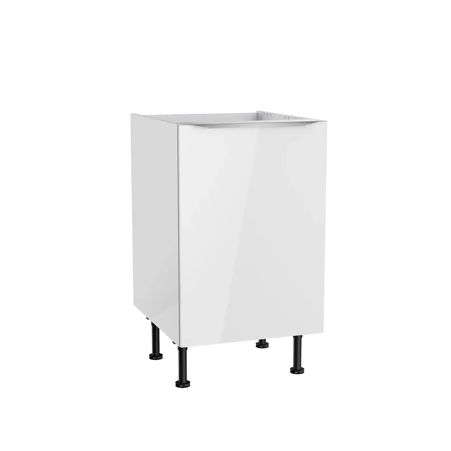 Spülenschrank OPTIFIT Arvid 50 cm Weiß Glanz