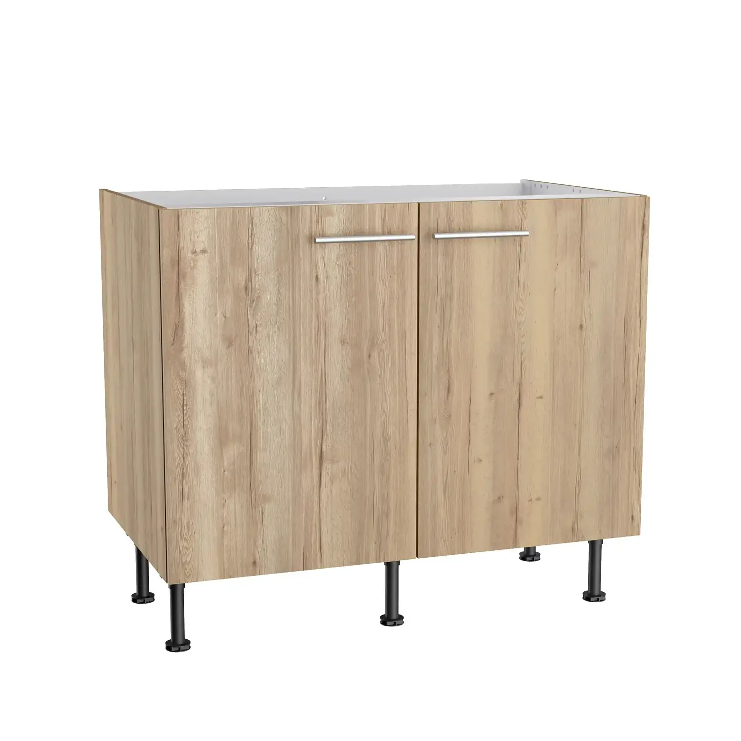 Spülenschrank OPTIFIT Erik 100 cm Wildeiche