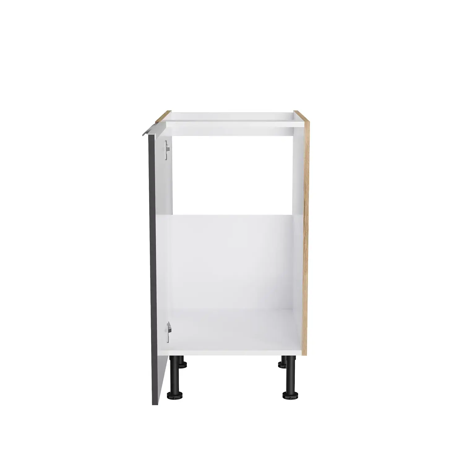 Spülenschrank OPTIFIT Linus 45 cm Anthrazit Glanz