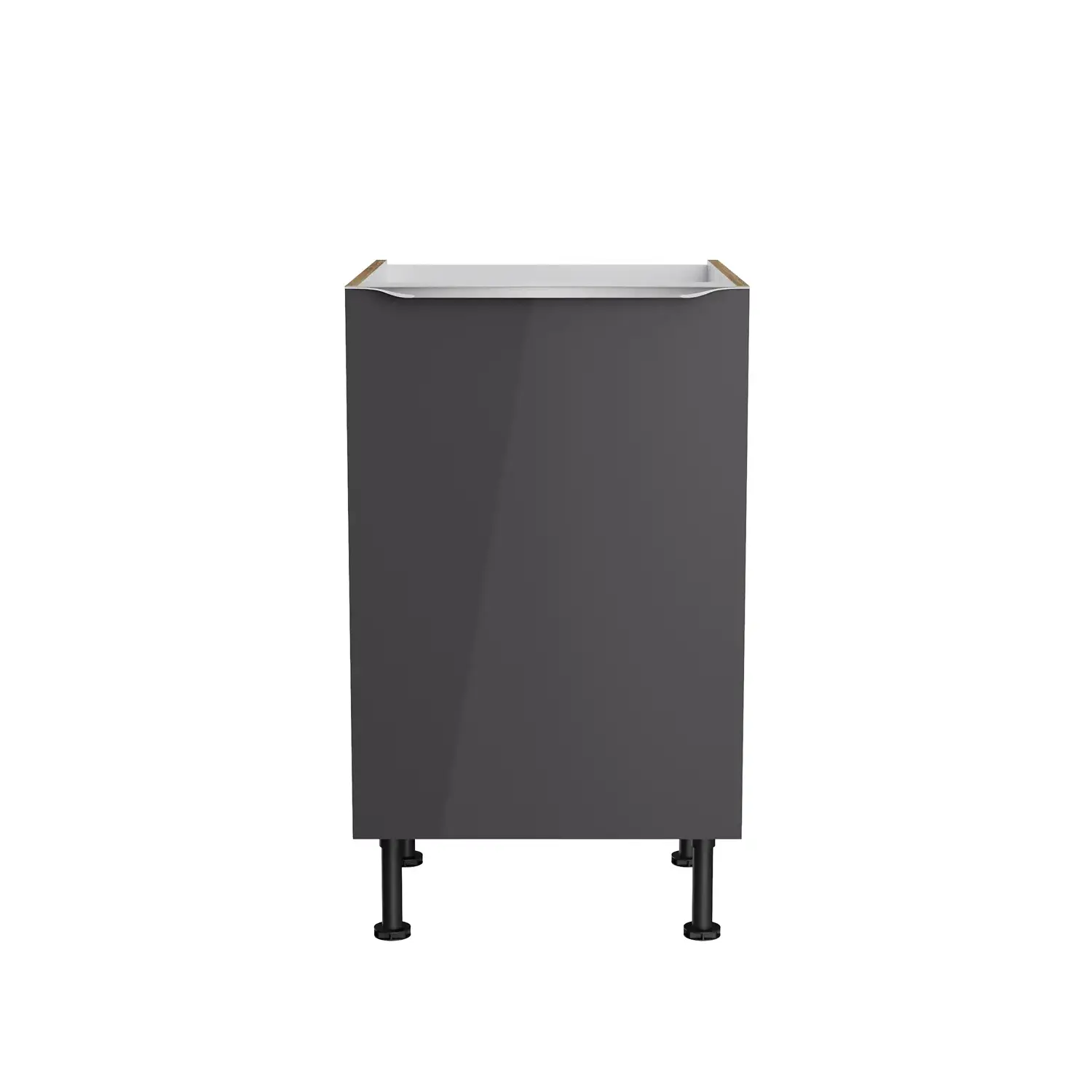 Spülenschrank OPTIFIT Linus 50 cm Anthrazit Glanz