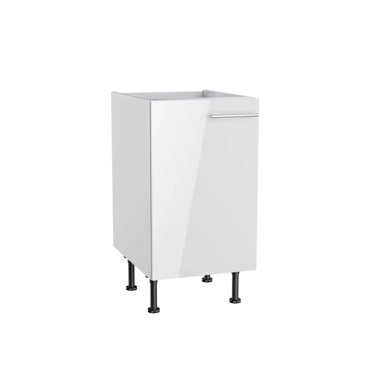 Spülenschrank OPTIFIT Rurik 45 cm Weiß Glanz