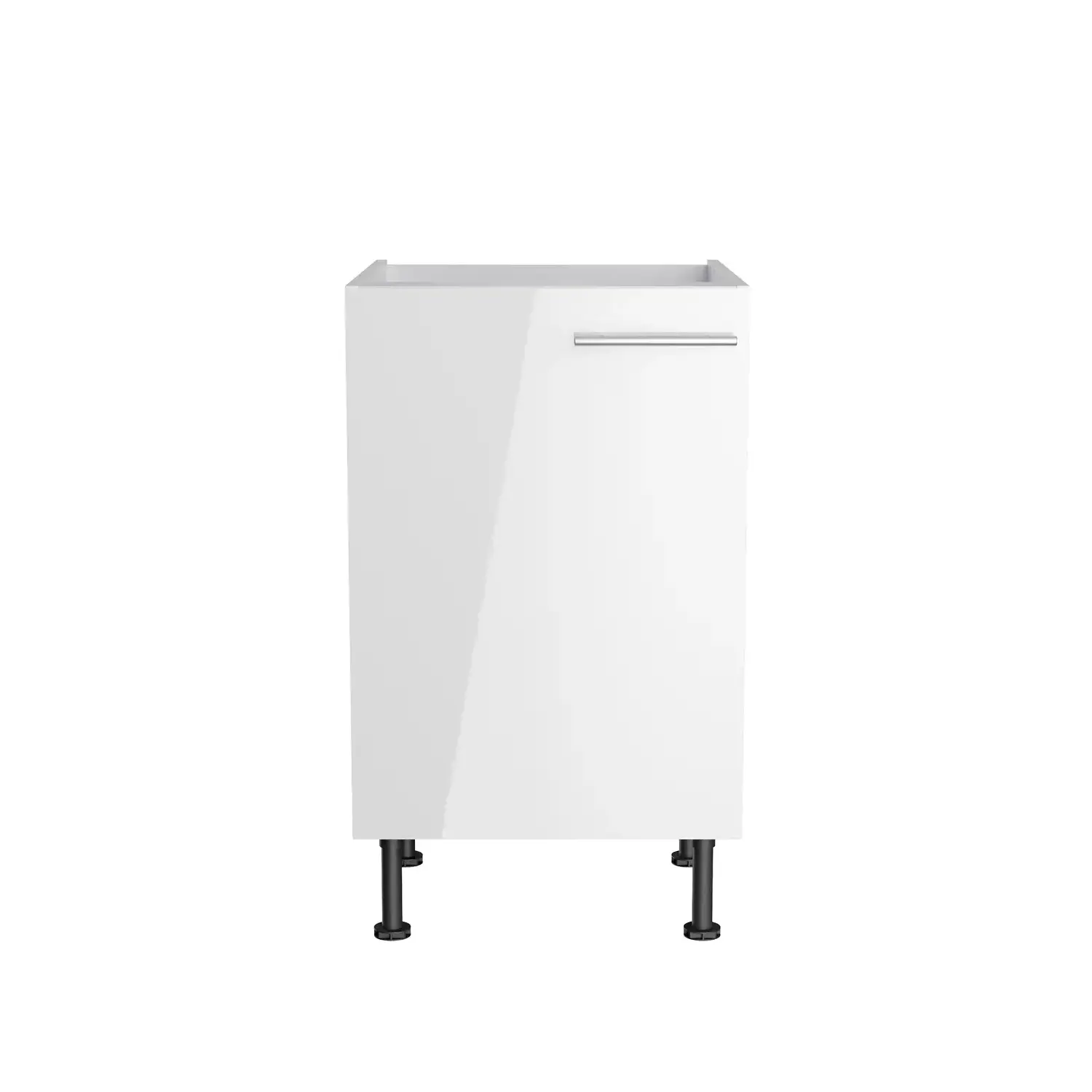 Spülenschrank OPTIFIT Rurik 50 cm Weiß Glanz